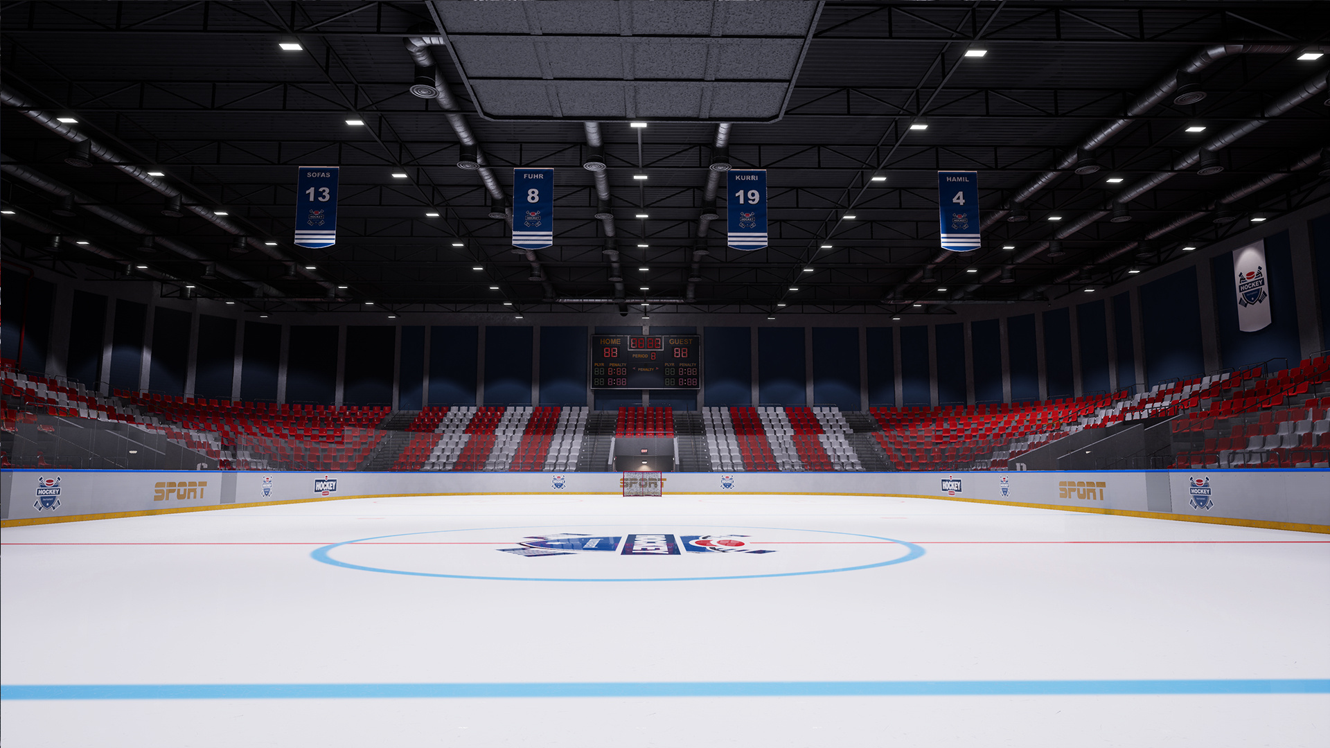 Hockey Rink, Arena design, Sports infrastructure, Impressive stadiums, 1920x1080 Full HD Desktop