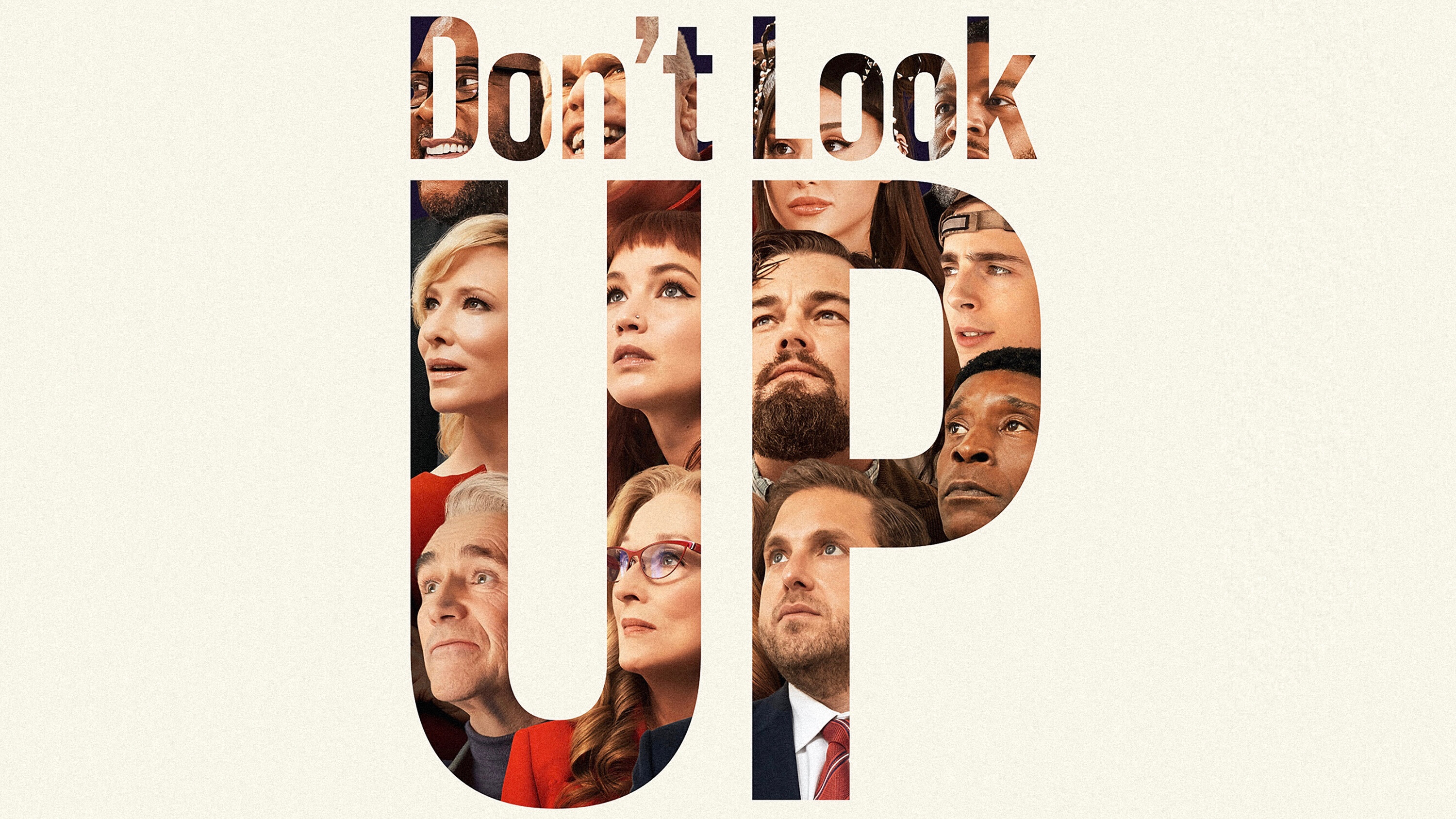 Don't Look Up: Release poster, The film written, co-produced, and directed by Adam McKay from a story he co-wrote with David Sirota. 3000x1690 HD Background.
