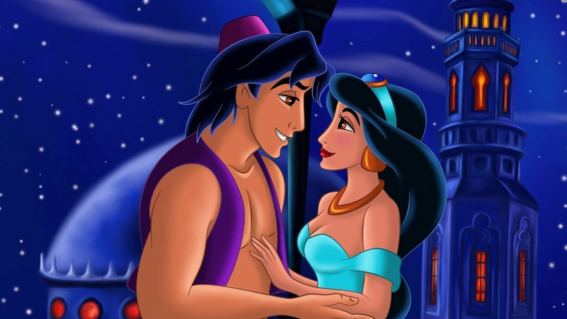 Aladdin (Cartoon): The story set in Agrabah, Disney. 1920x1080 Full HD Background.