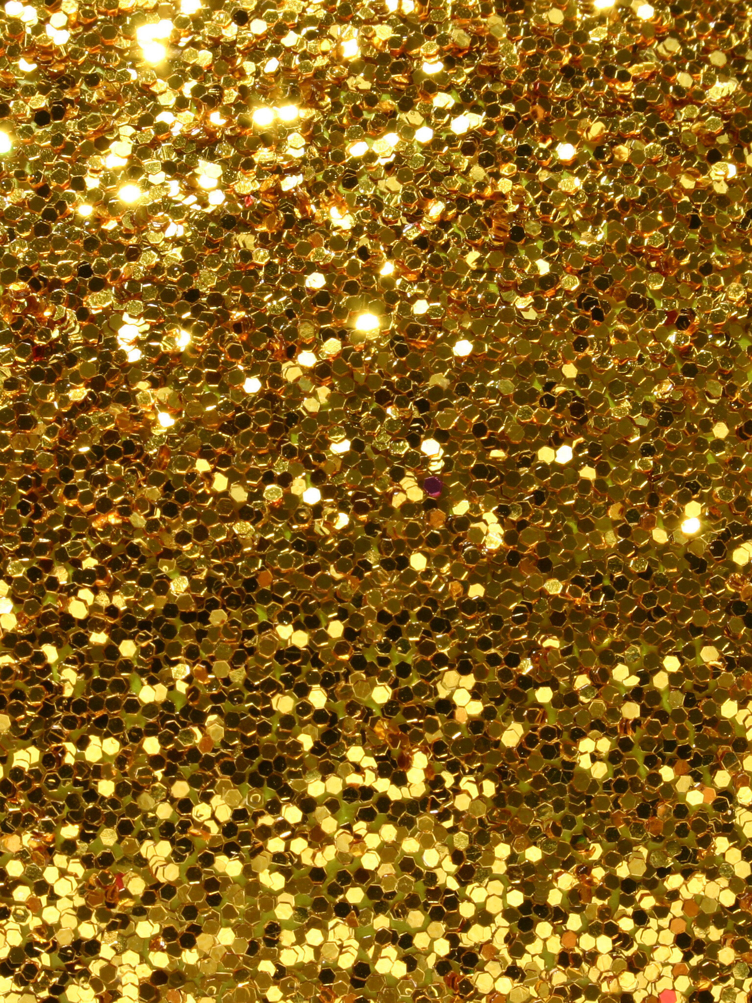 Gold Sparkle: Gold glitter, Sequin, A small disk-shaped ornament, Shiny decoration. 1540x2050 HD Background.