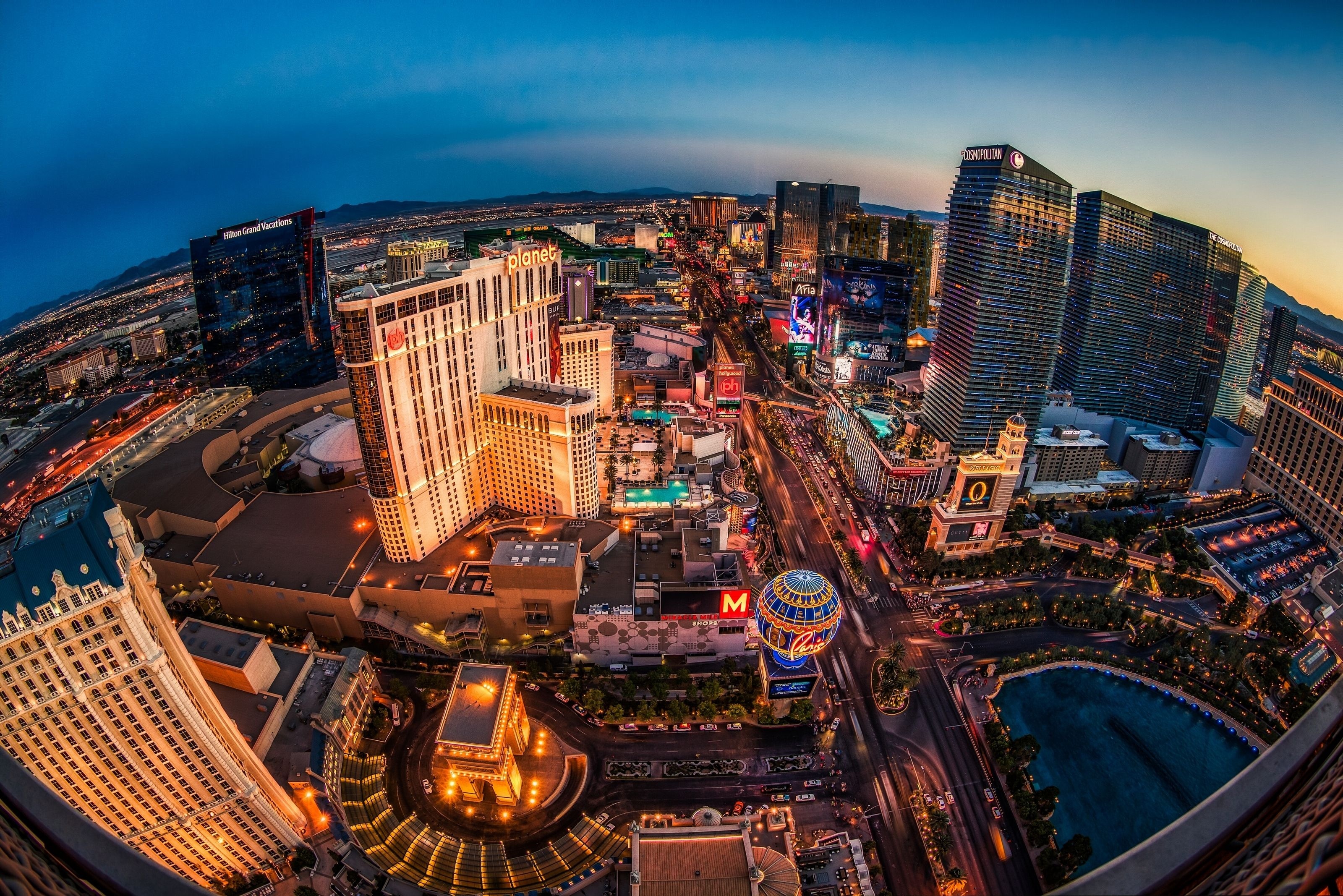 Las Vegas Skyline, Nevada night city, Architectural wonders, Breathtaking views, 3200x2140 HD Desktop