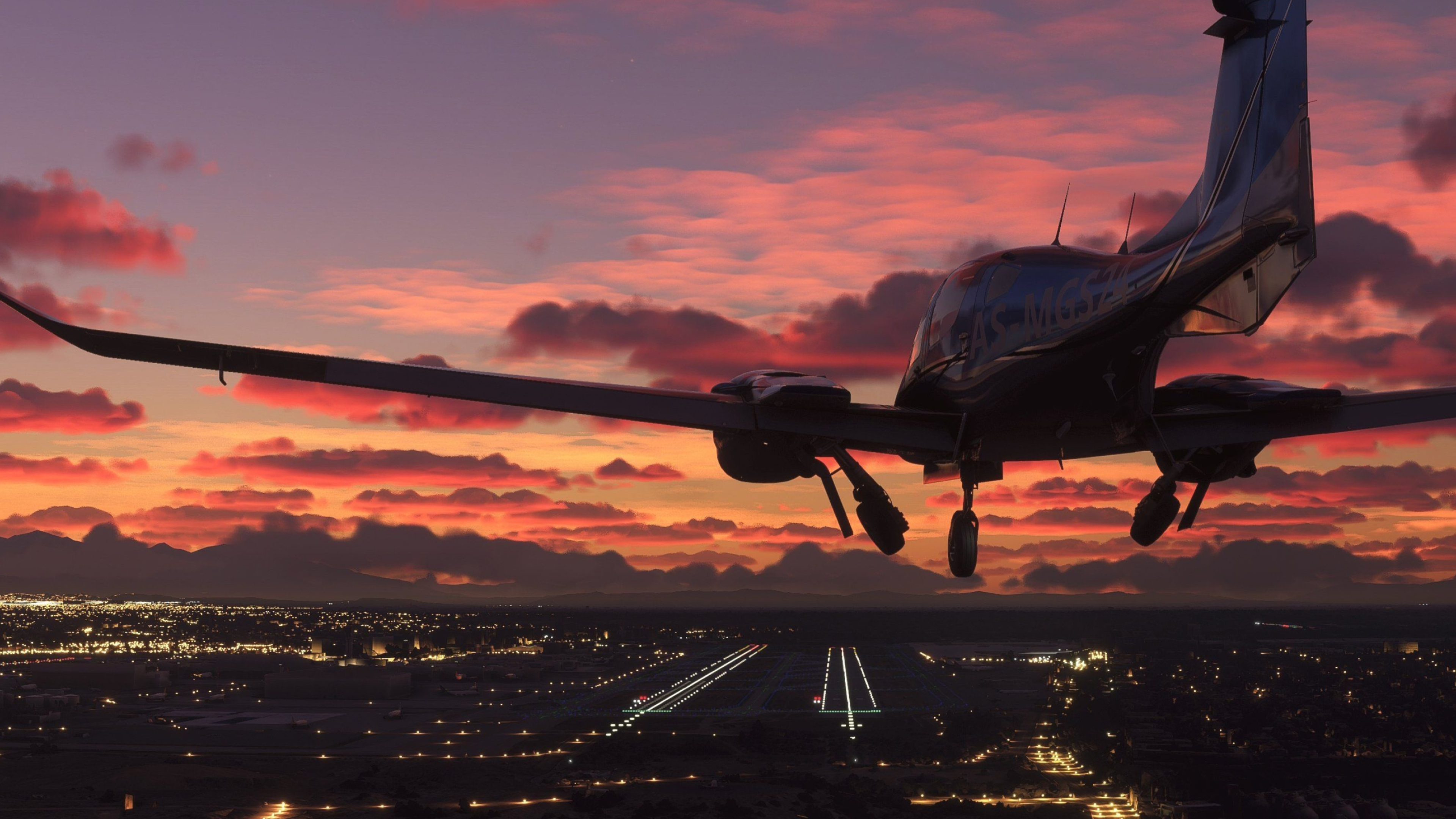 Microsoft Flight Simulator, Realistic flight experience, Stunning landscapes, Aviation enthusiasts, 3840x2160 4K Desktop