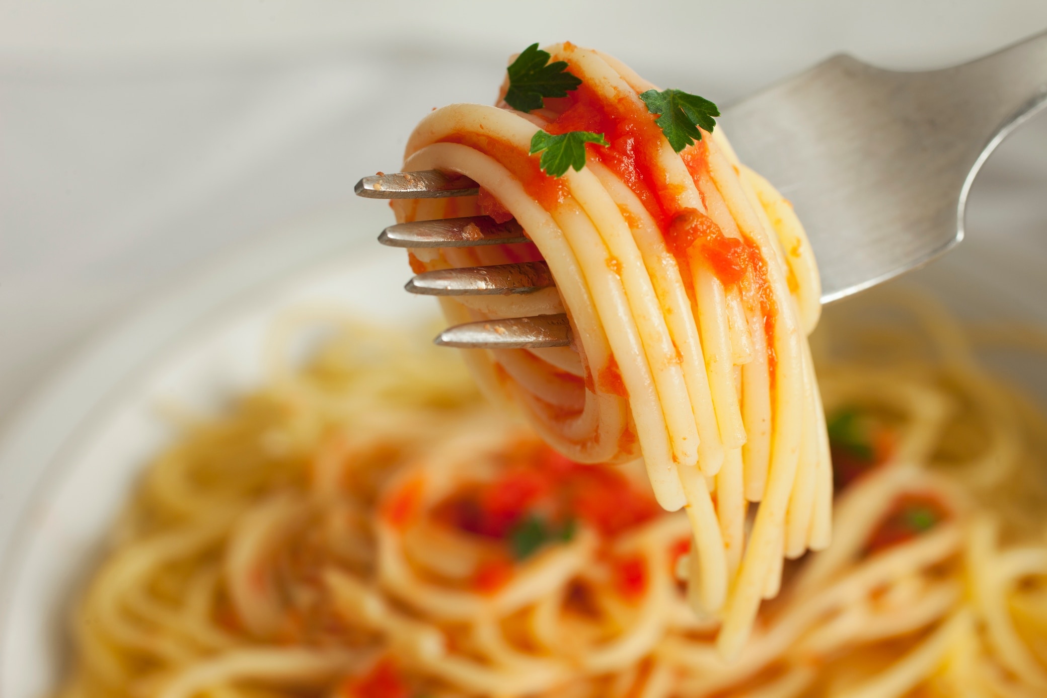 Pasta: Cooked until firm and resilient to the bite or until very tender. 2080x1390 HD Background.