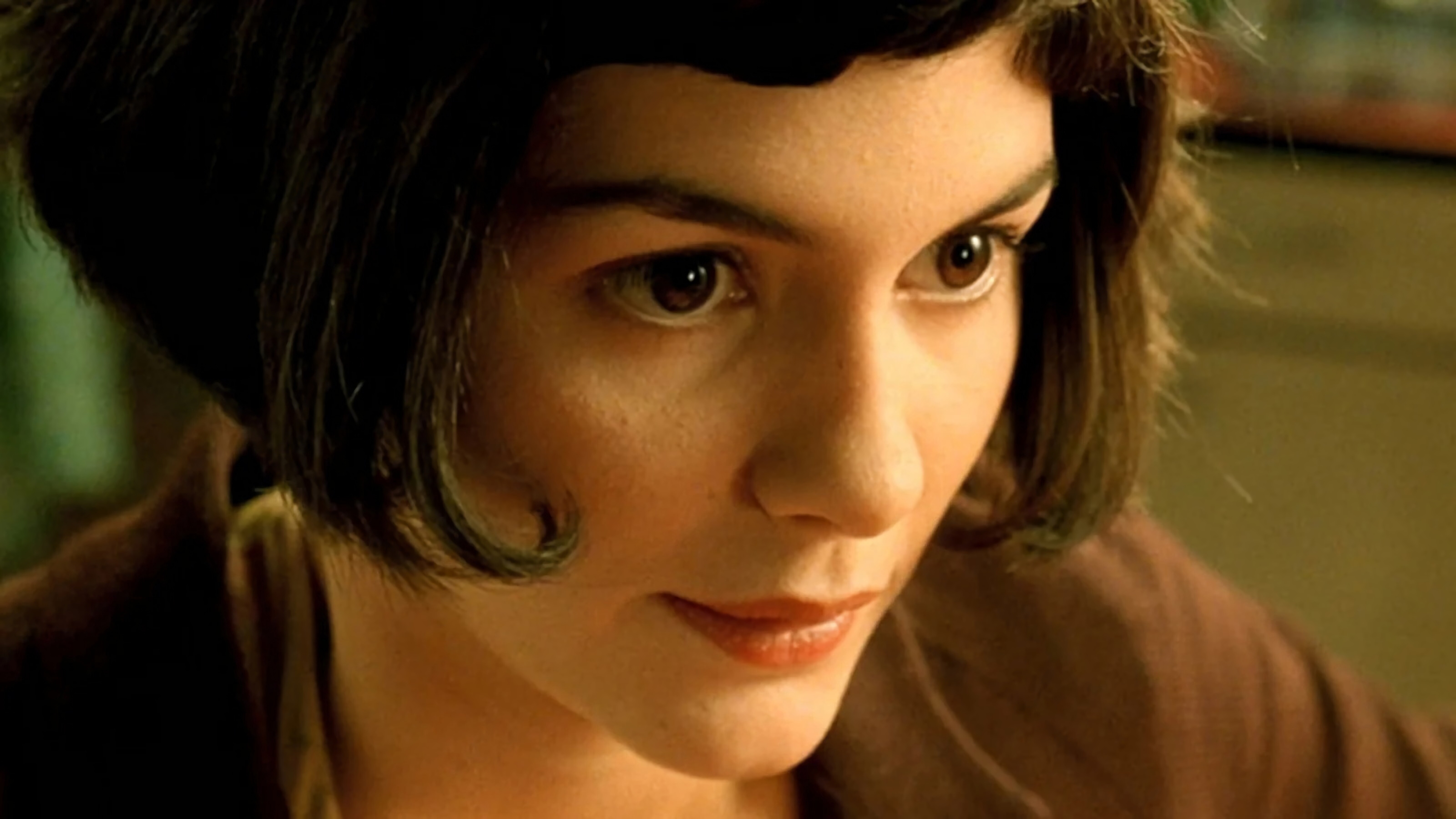 Amelie: Audrey Tautou played a shy waitress who decides to change the lives of those around her. 6400x3600 4K Wallpaper.
