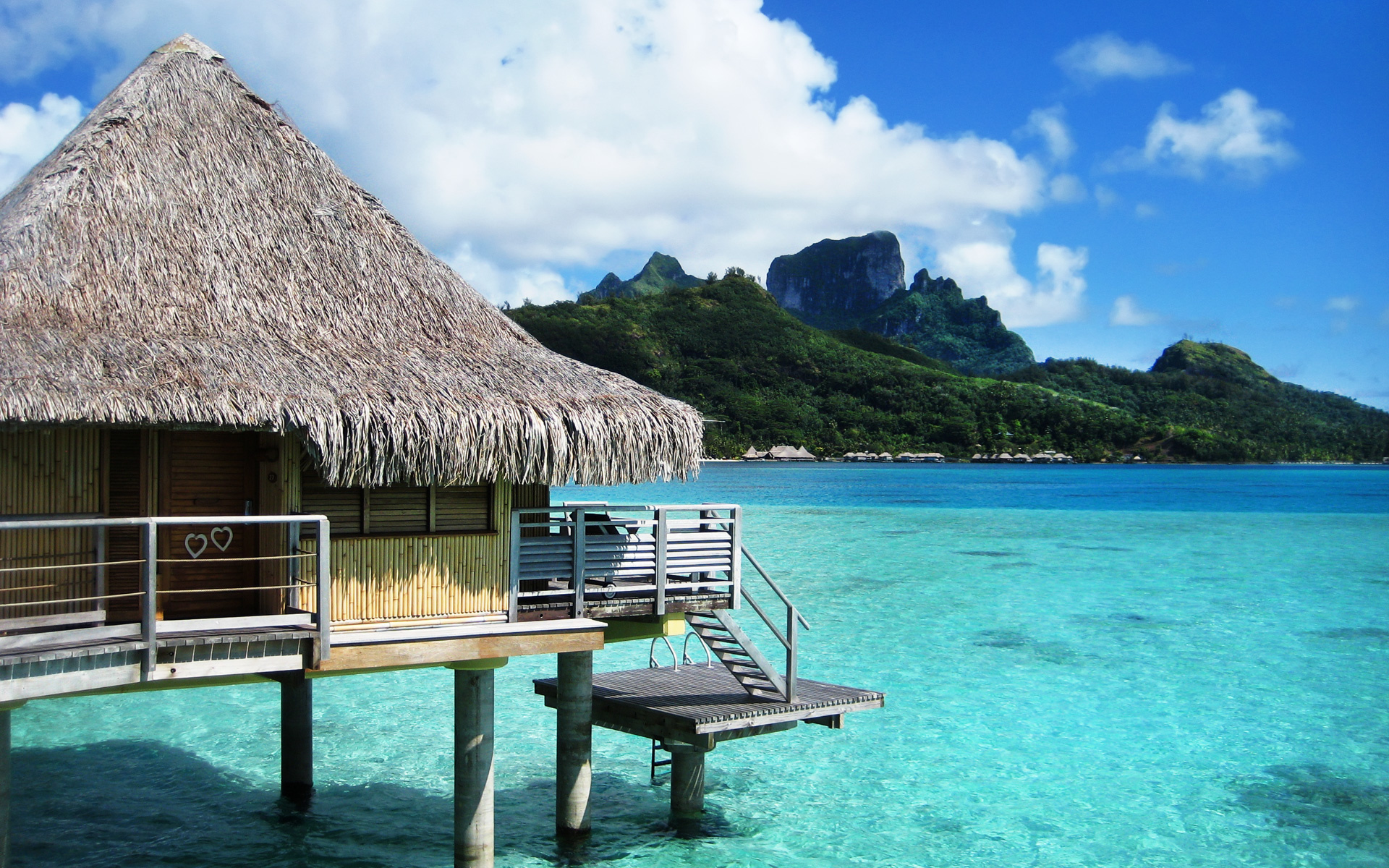 Bora Bora wallpaper, Tropical paradise, Crystal clear waters, Idyllic beaches, 1920x1200 HD Desktop