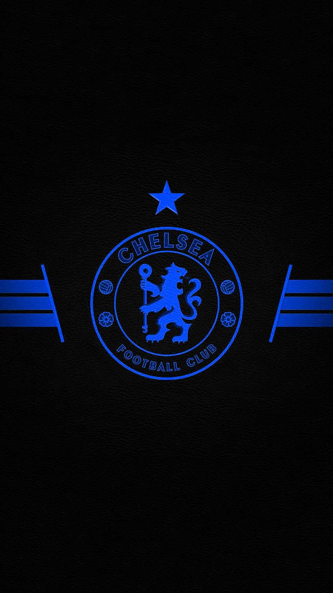 Chelsea: FC with a strong presence in the English top flight, won numerous trophies over the years. 1080x1920 Full HD Background.