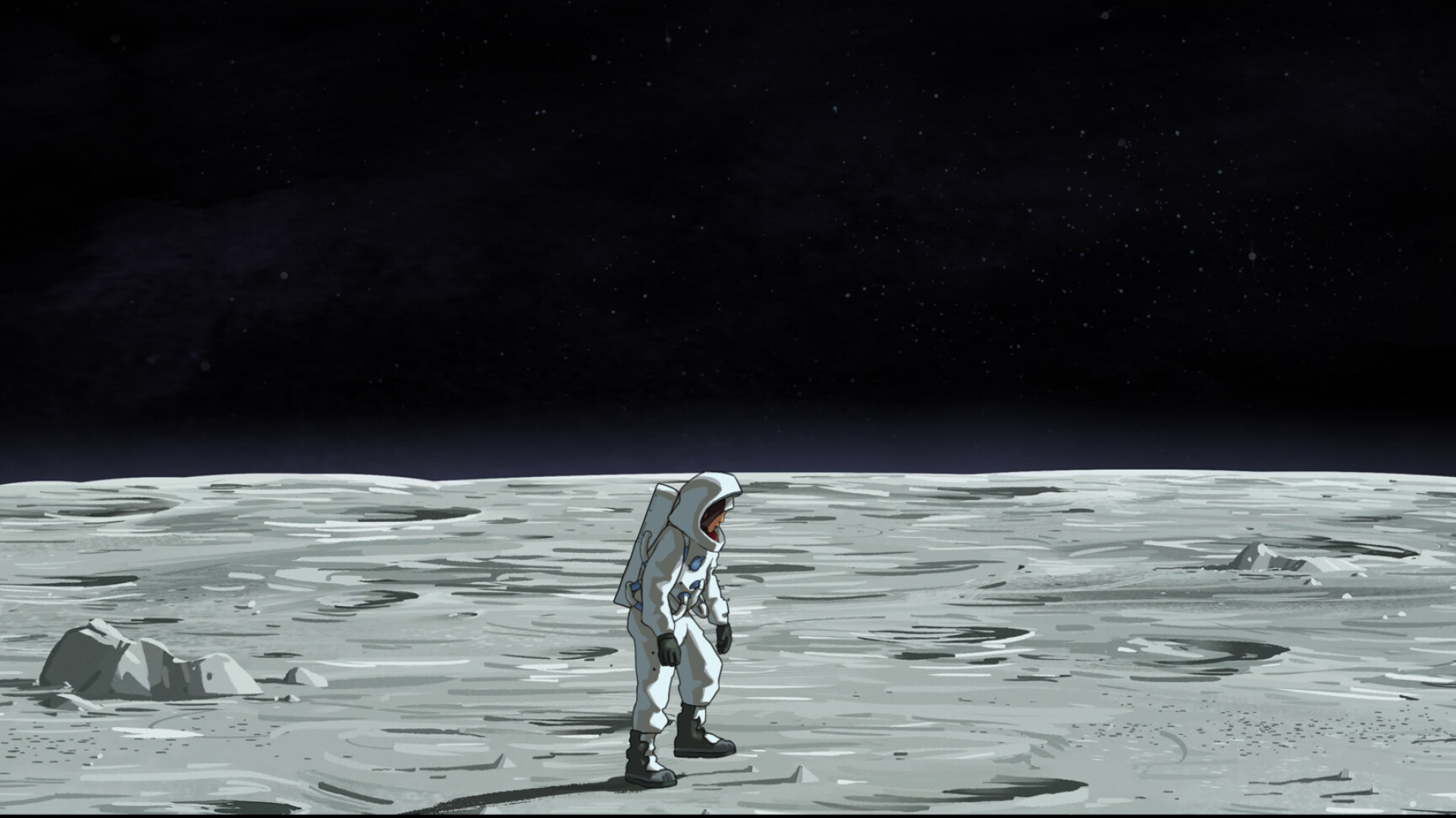 Apollo 10, Space Age Childhood, Animation styleframes, Artstation, 1920x1080 Full HD Desktop