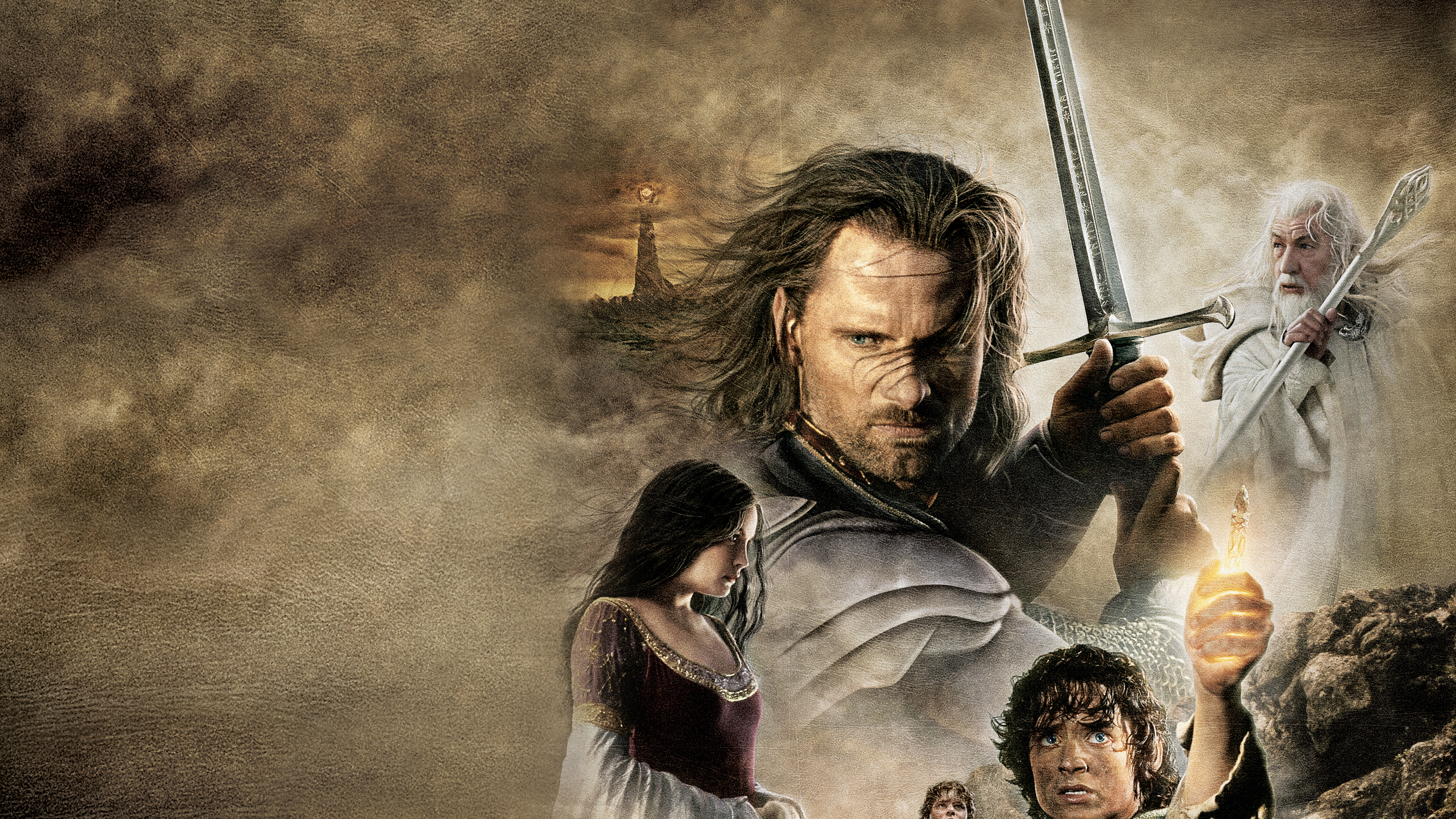 Aragorn, 4K wallpaper, Heroic king, Middle-earth warrior, 3840x2160 4K Desktop