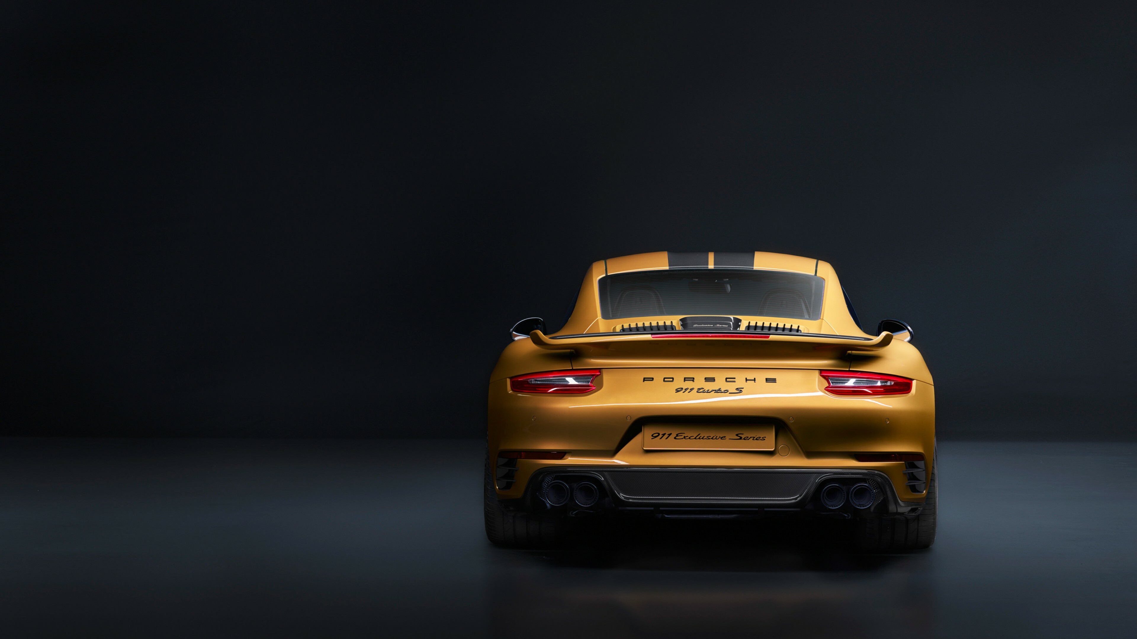 Porsche 911: Turbo S Exclusive Series, Production of the model began in September 1964. 3840x2160 4K Background.