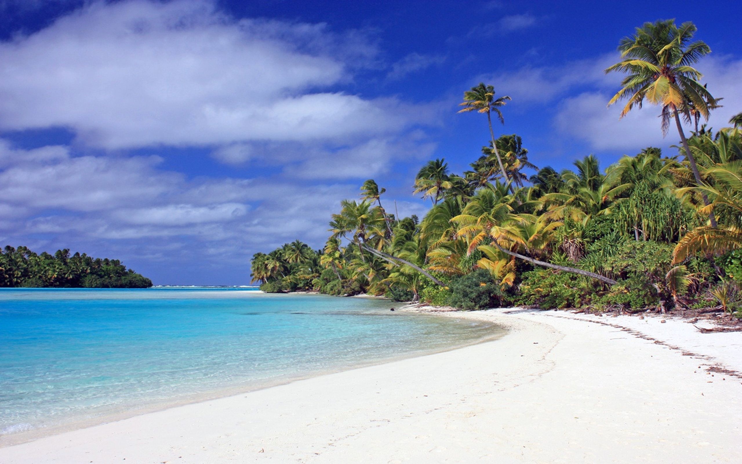 Cook Islands, Beautiful backgrounds, Tropical paradise, Serene landscapes, 2560x1600 HD Desktop