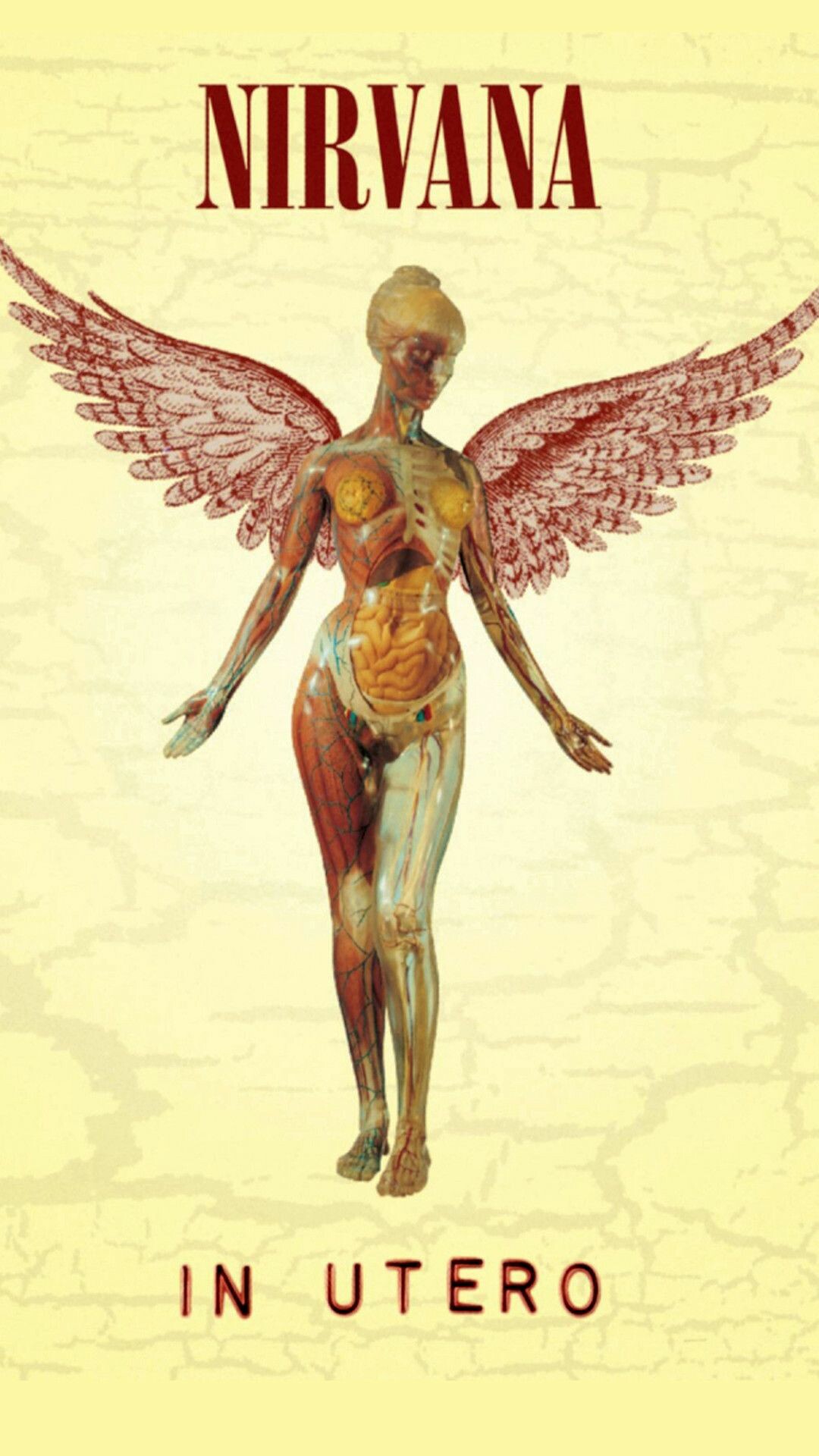 Nirvana: In Utero, Certified five-times platinum in the US, Grunge. 1080x1920 Full HD Background.