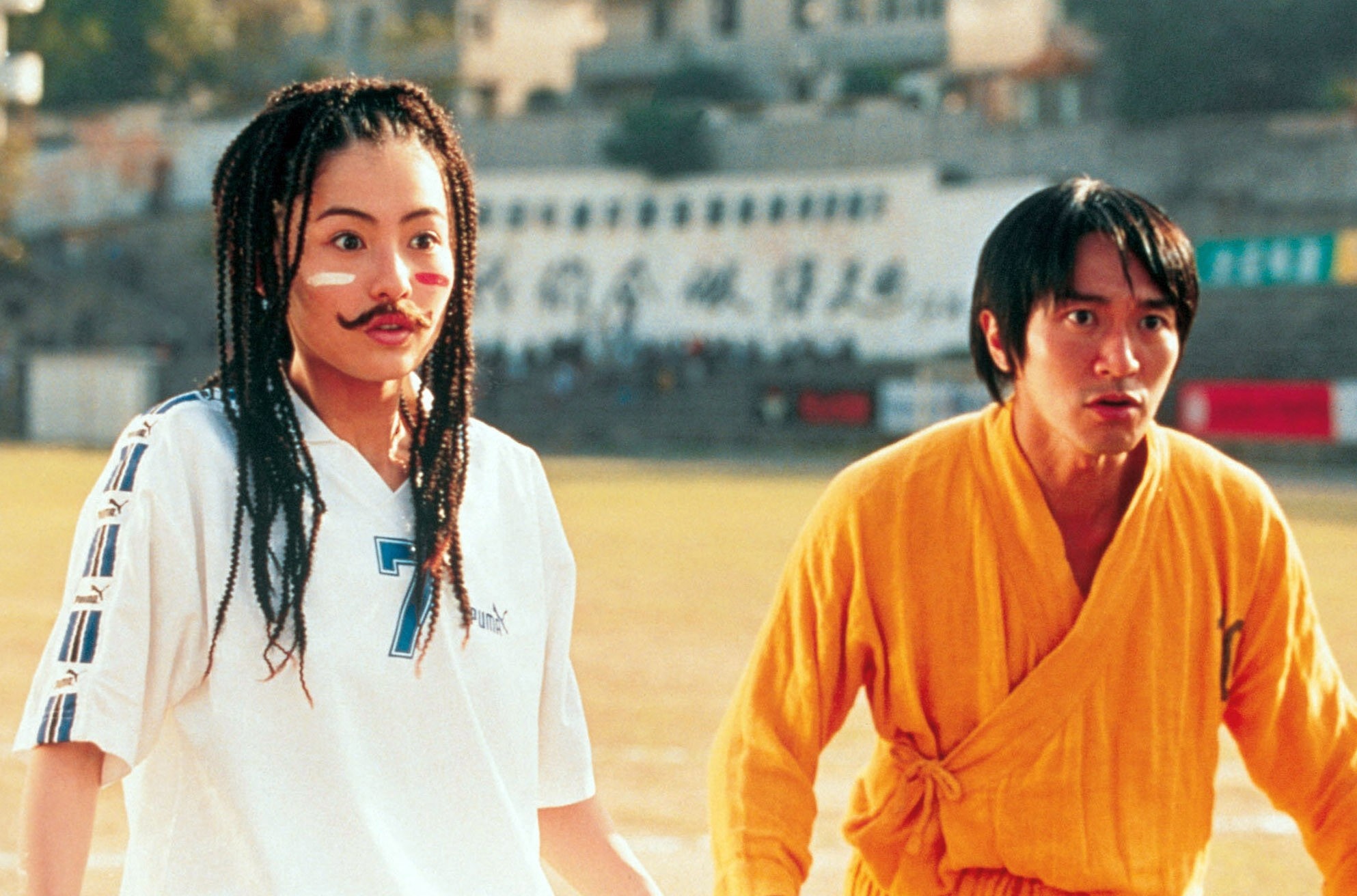 Shaolin Soccer: Stephen Chow, A Hong Kong filmmaker, former actor and comedian. 1990x1320 HD Background.