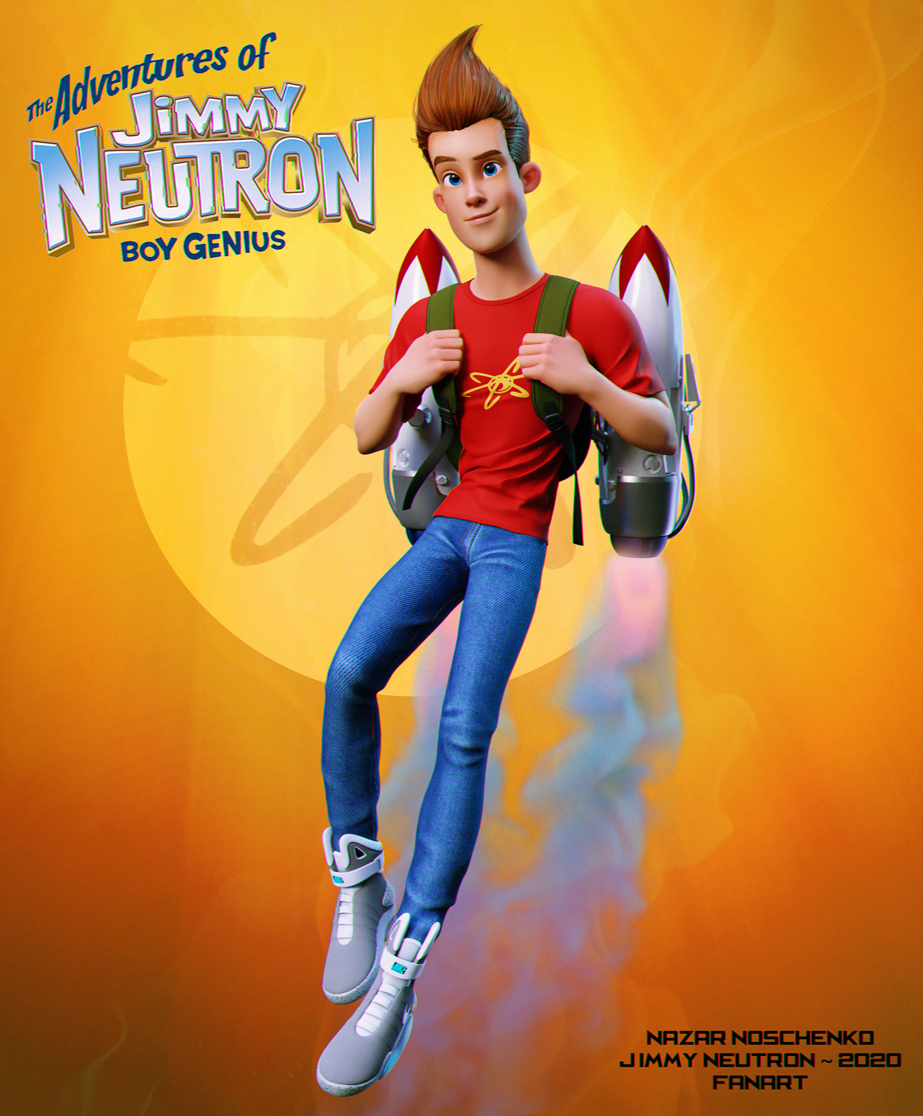 Jimmy Neutron, Finished projects, Blender artists, Community support, 1860x2250 HD Handy