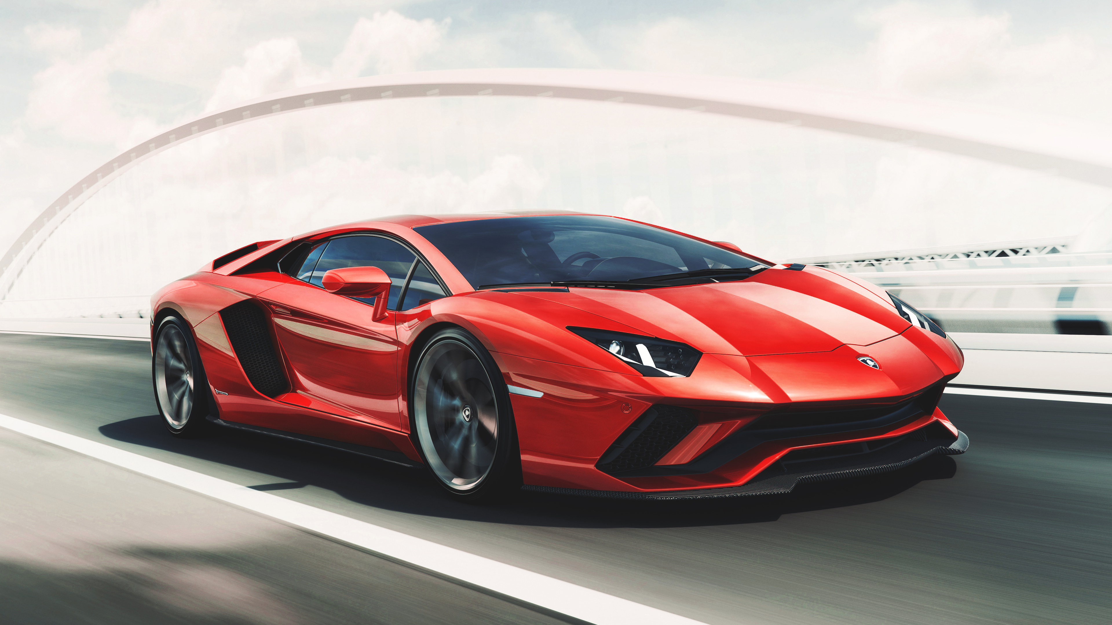 Lamborghini Aventador, Red-hot 4K marvel, HD wallpapers and images, Photos and pictures, 3840x2160 4K Desktop