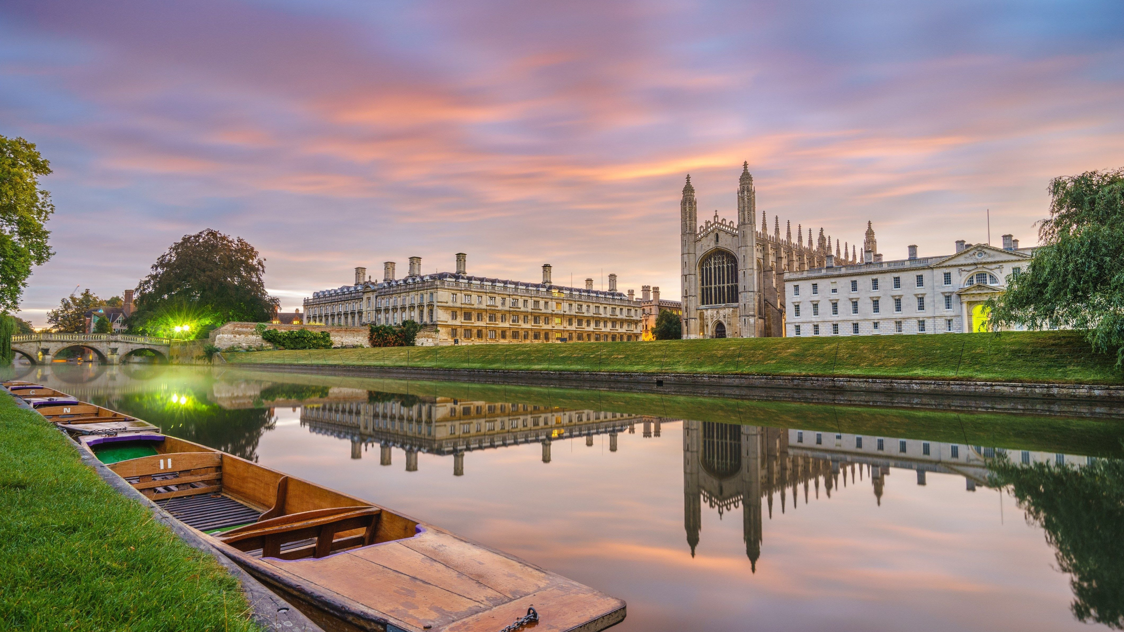Cambridge University, Travels, Historical architecture, Student life, 3840x2160 4K Desktop