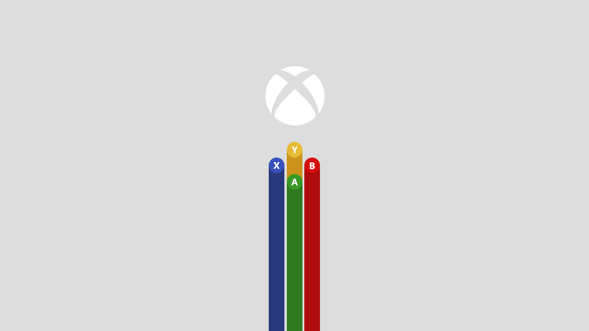 Xbox: Controller buttons, ABXY, A video game console. 1920x1080 Full HD Background.