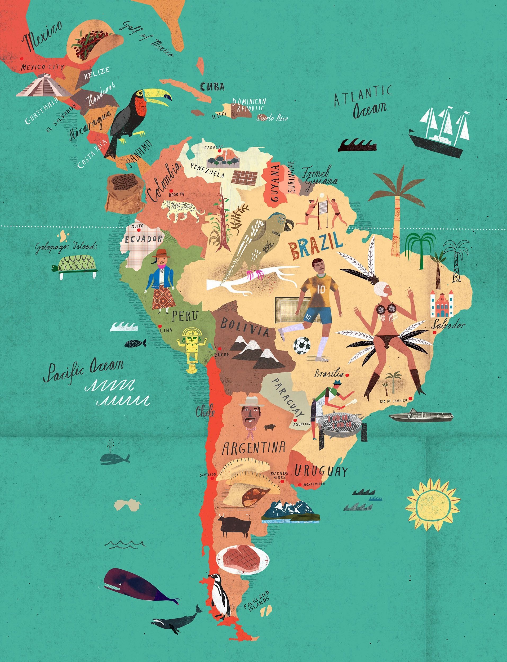 Latin America, Vibrant culture, Stunning landscapes, Travel destinations, 1920x2500 HD Phone