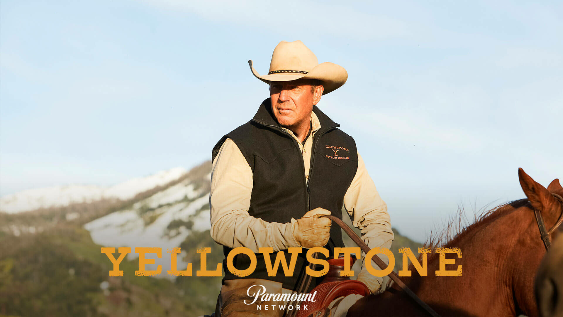 Yellowstone (TV Series): Ranch led by patriarch John Dutton, Kevin Costner. 1920x1080 Full HD Background.
