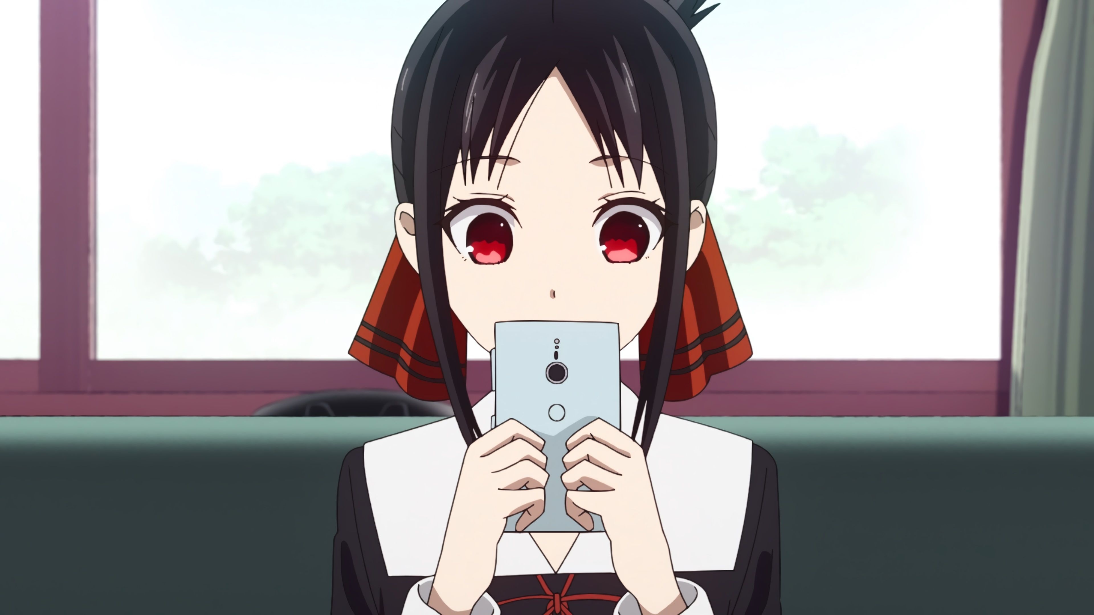 Kaguya Shinomiya, Anime character, Intricate artwork, Emotional expression, 3840x2160 4K Desktop