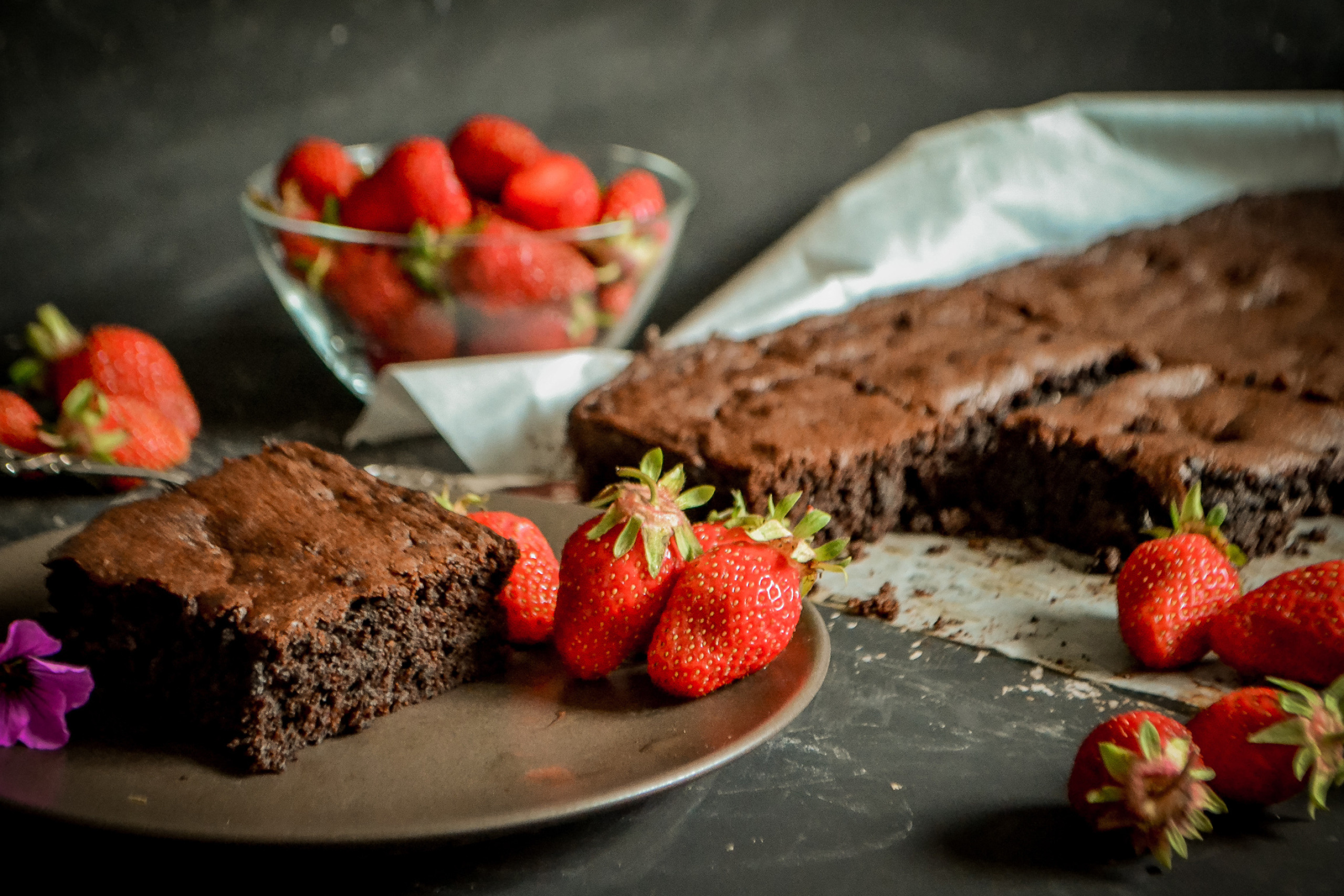 Decadent brownies, Chocolatey and moist, Heavenly sweetness, Gourmet baking, 2560x1710 HD Desktop