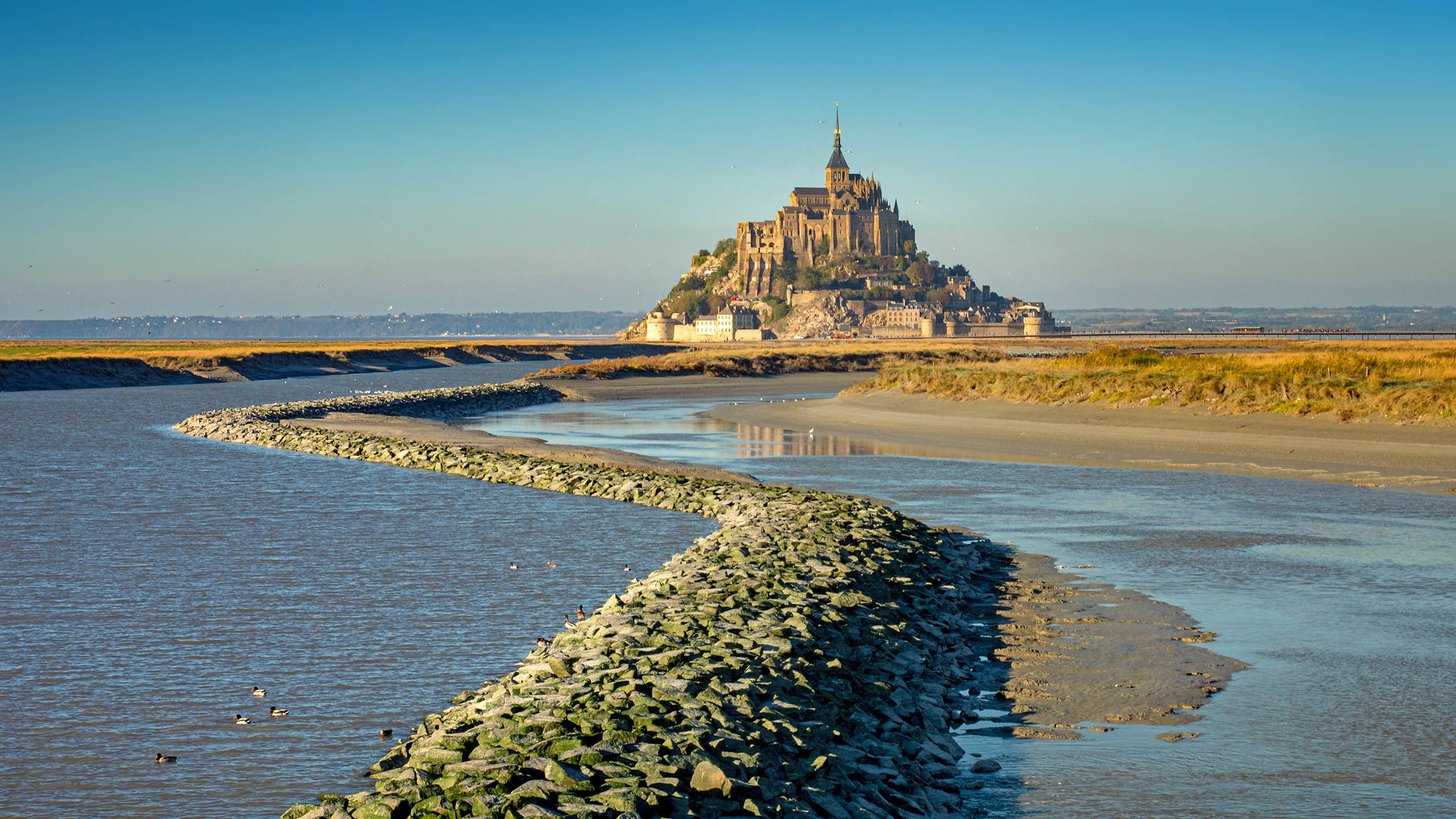 Mont St. Michel, French camperguru, Travel destination, 2560x1440 HD Desktop