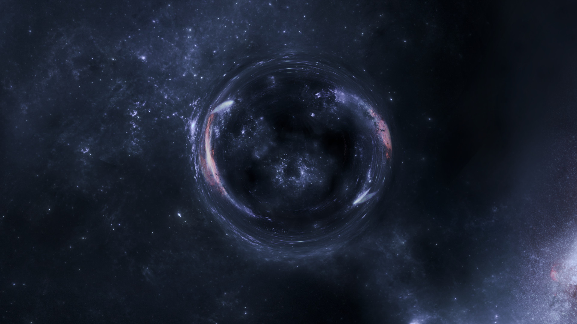Interstellar wormhole, Cosmic vortex, Sci-fi effect, Interstellar movie inspiration, 1920x1080 Full HD Desktop