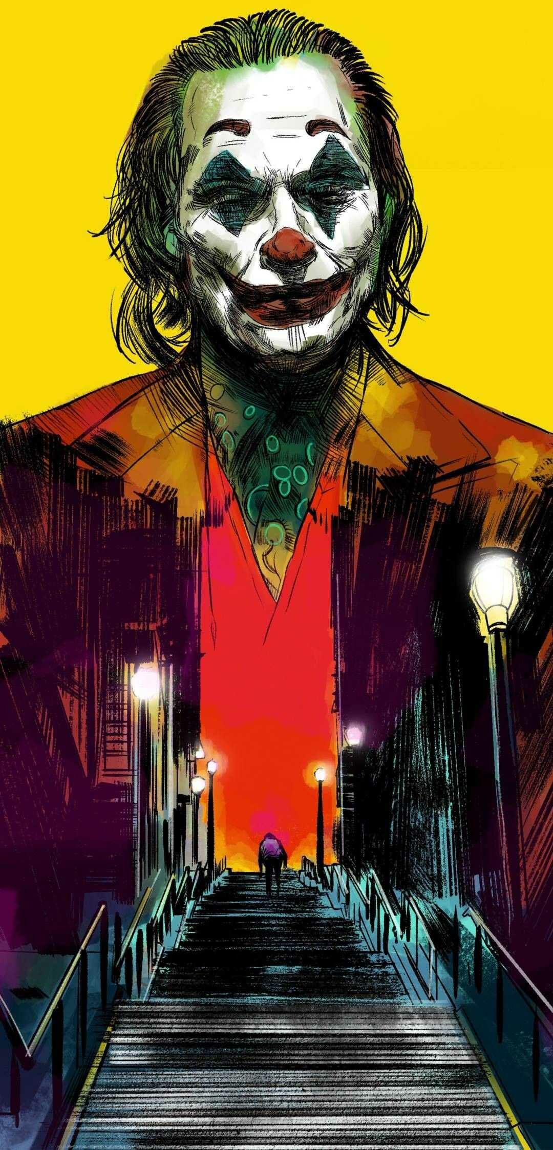 Joker, Unsettling brilliance, Unforgettable performance, Disturbing character, 1080x2250 HD Phone