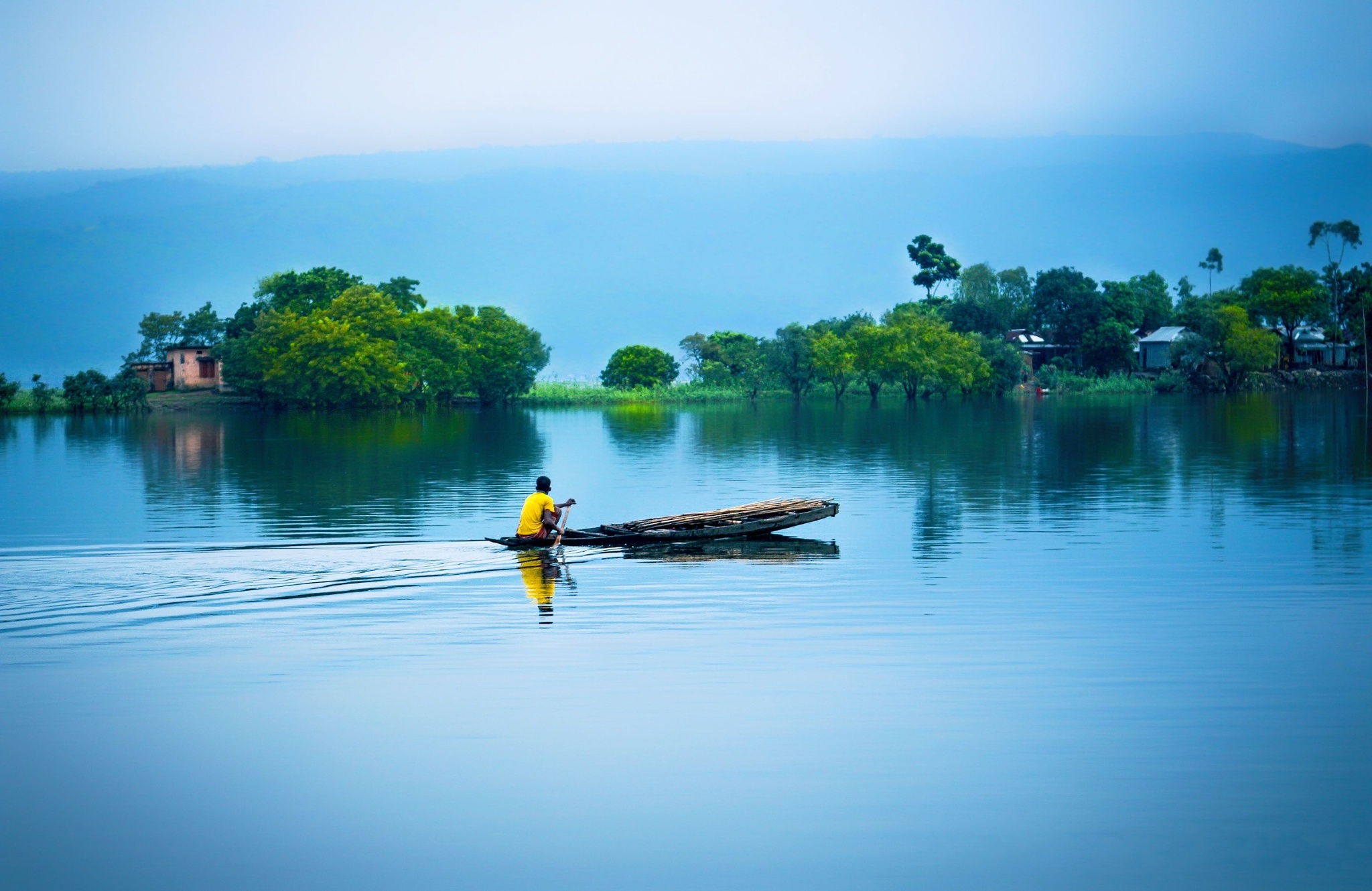 Bangladesh: Home to the sixth-most spoken language in the world, Boat, Natural landscape, Asia. 2050x1330 HD Wallpaper.