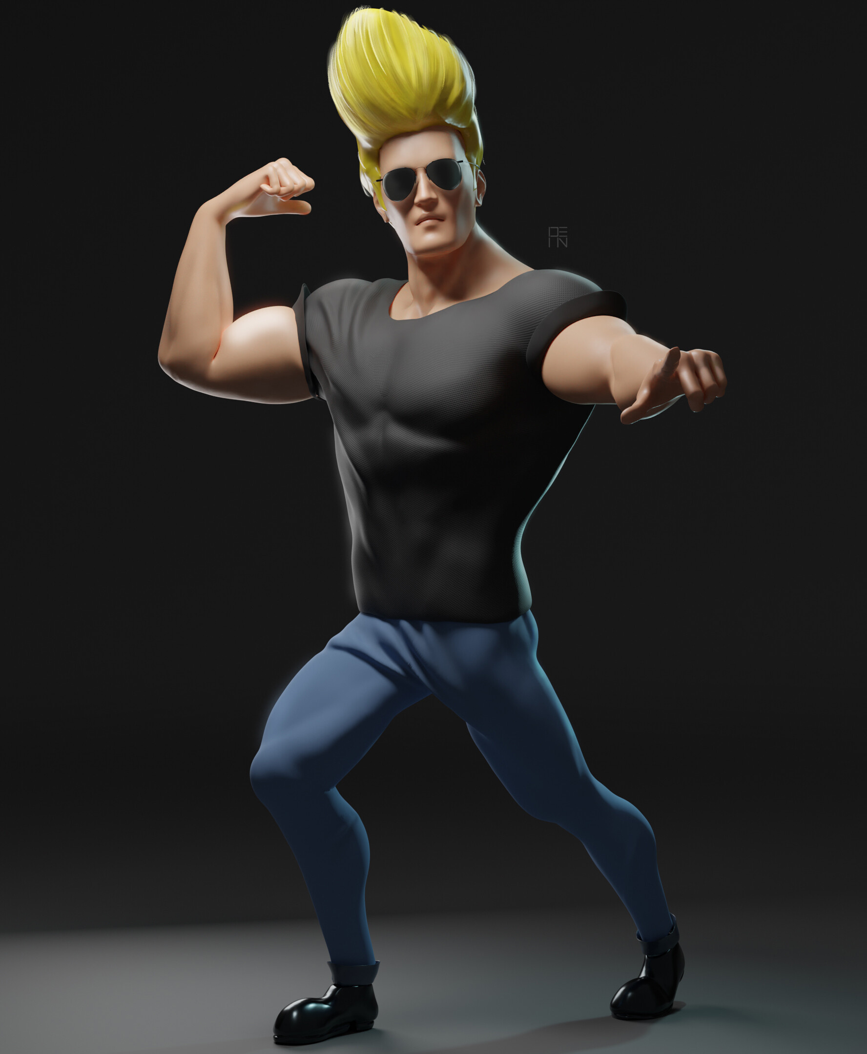 Johnny Bravo, Finished projects, Blender Artists Community, Animation, 1780x2160 HD Phone