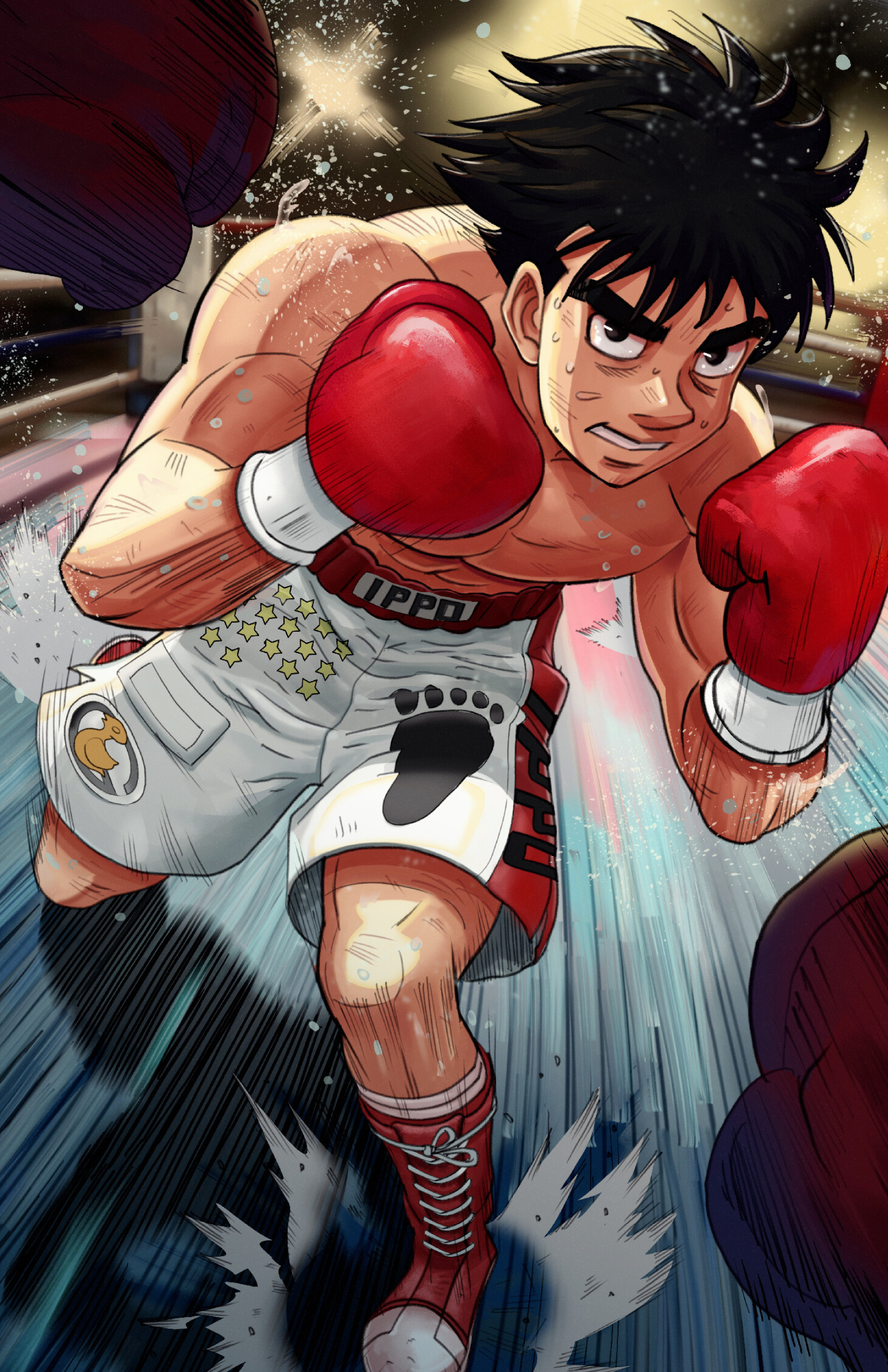 Hajime no Ippo, Artstation collection, Boxing anime, Altar of gaming post, 1620x2500 HD Phone
