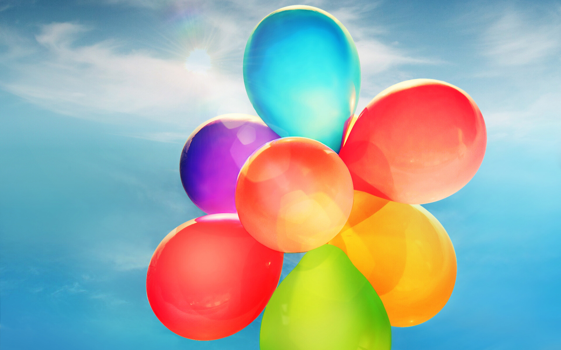 Balloons: Early gasbags were made from pig bladders and animal intestines. 1920x1200 HD Wallpaper.