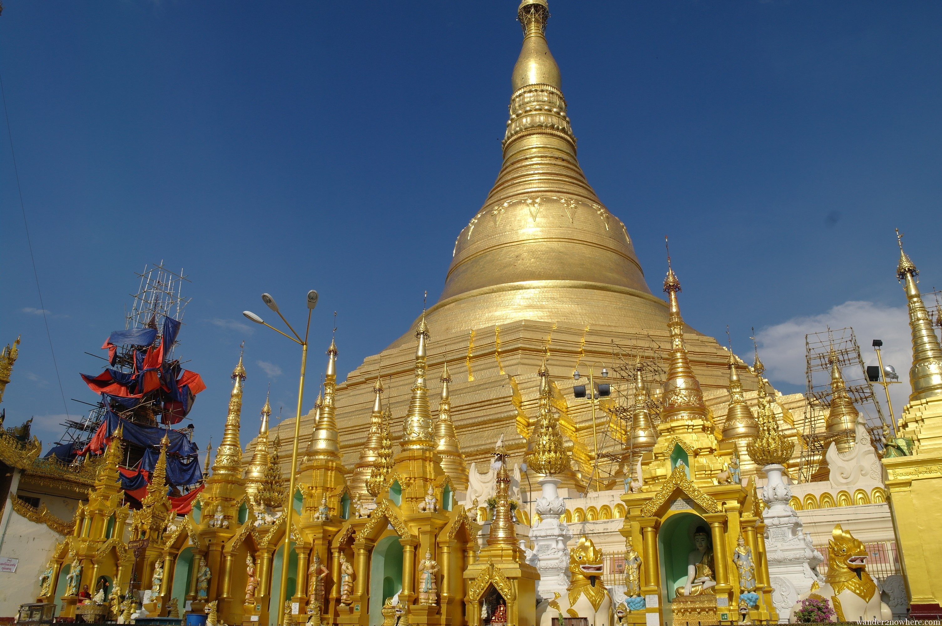 Shwedagon Pagoda, Religious wallpapers, Night scenery, 3010x2000 HD Desktop