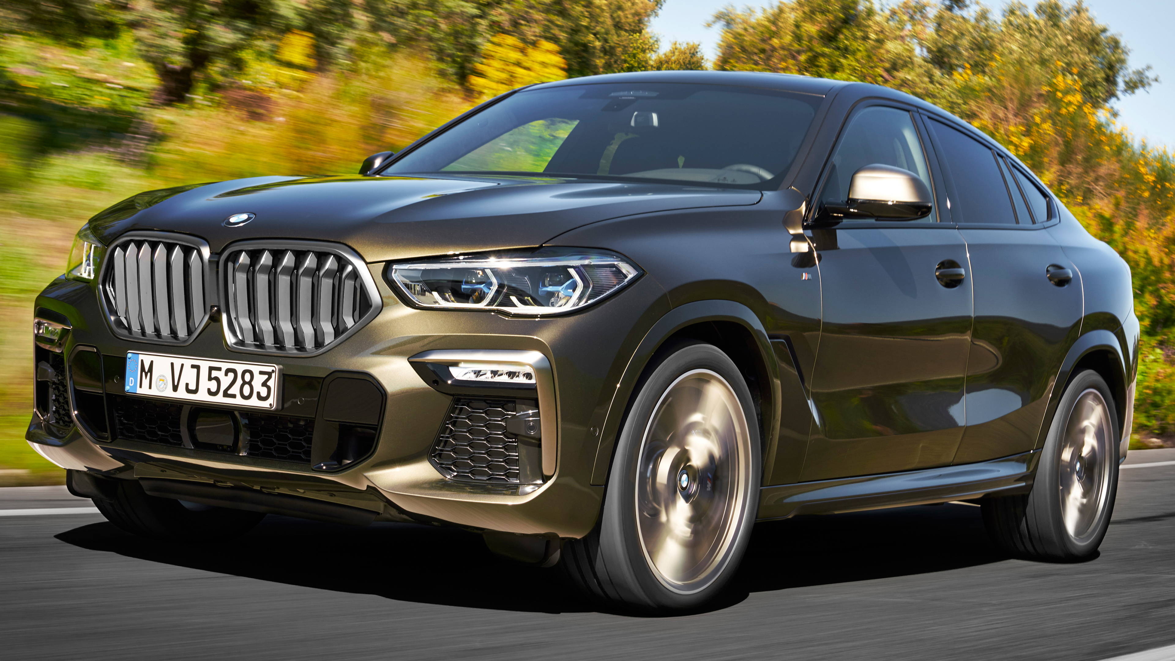 BMW X6, M50i model, High-performance capabilities, Dynamic driving experience, 3840x2160 4K Desktop