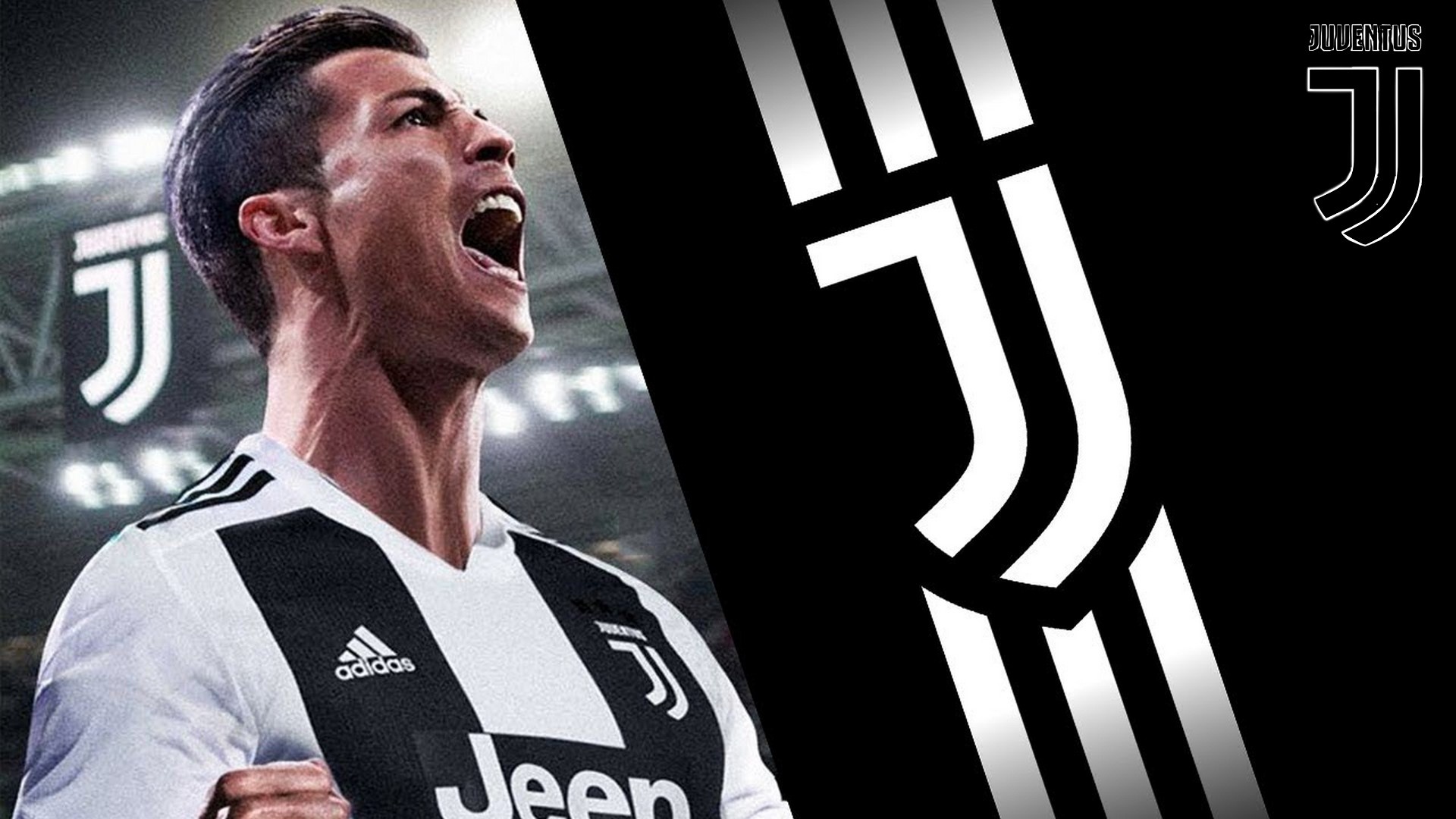 Juventus: Cristiano Ronaldo, Juve, Forward. 1920x1080 Full HD Background.