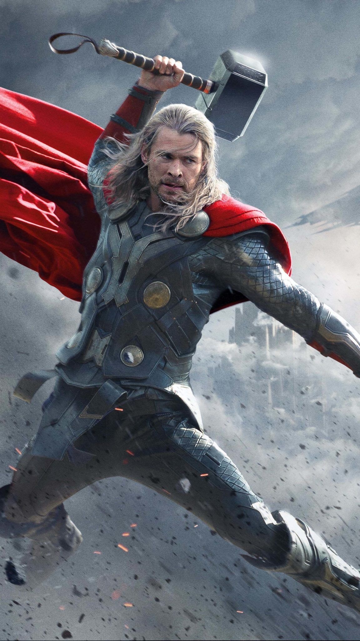 Chris Hemsworth, Thor, Superhero wallpaper, Marvel's iconic character, 1160x2050 HD Handy