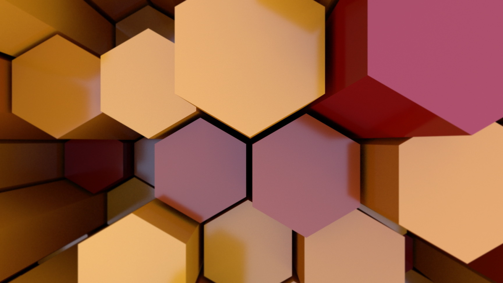 Honeycomb, Colorful assembly, 3D wallpaper, Vibrant backgrounds, 1920x1080 Full HD Desktop
