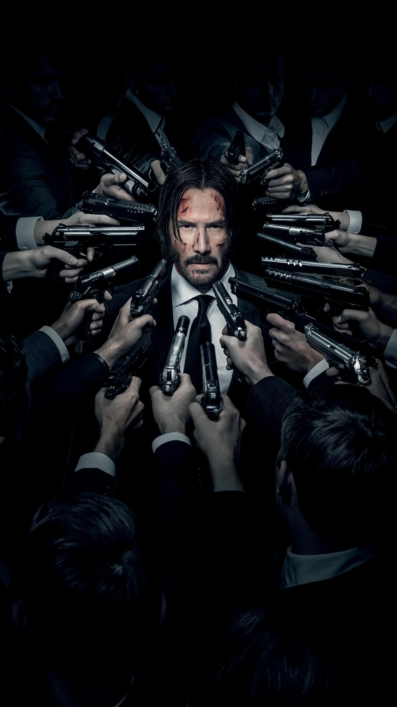 Keanu Reeves: John Wick, a former hitman who is forced back into the criminal underworld he had abandoned. 1540x2740 HD Wallpaper.