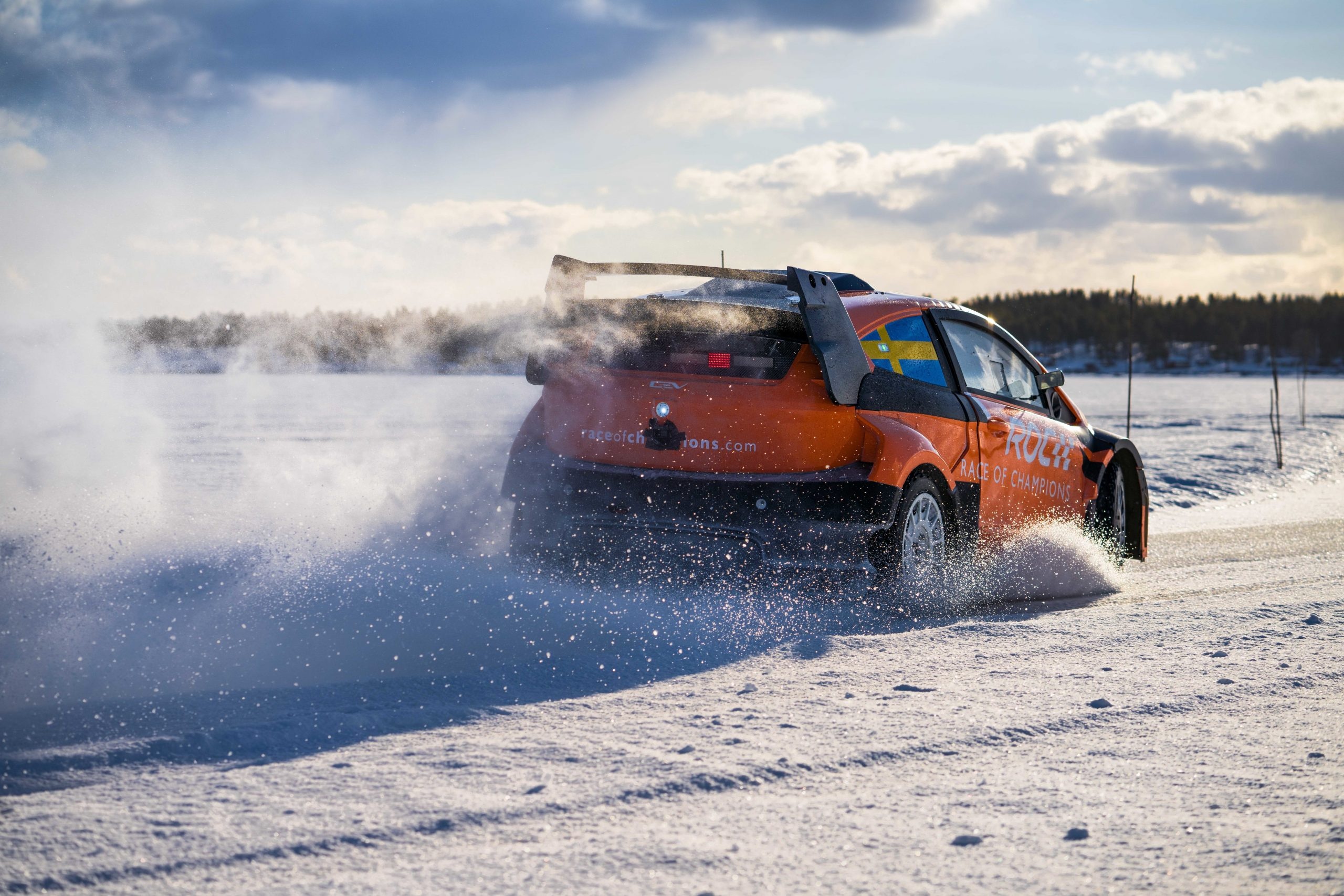 Race of Champions (ROC): The FIA RX2e Championship car, Electrifying power, ROC 2022, Snow and ice event. 2560x1710 HD Background.