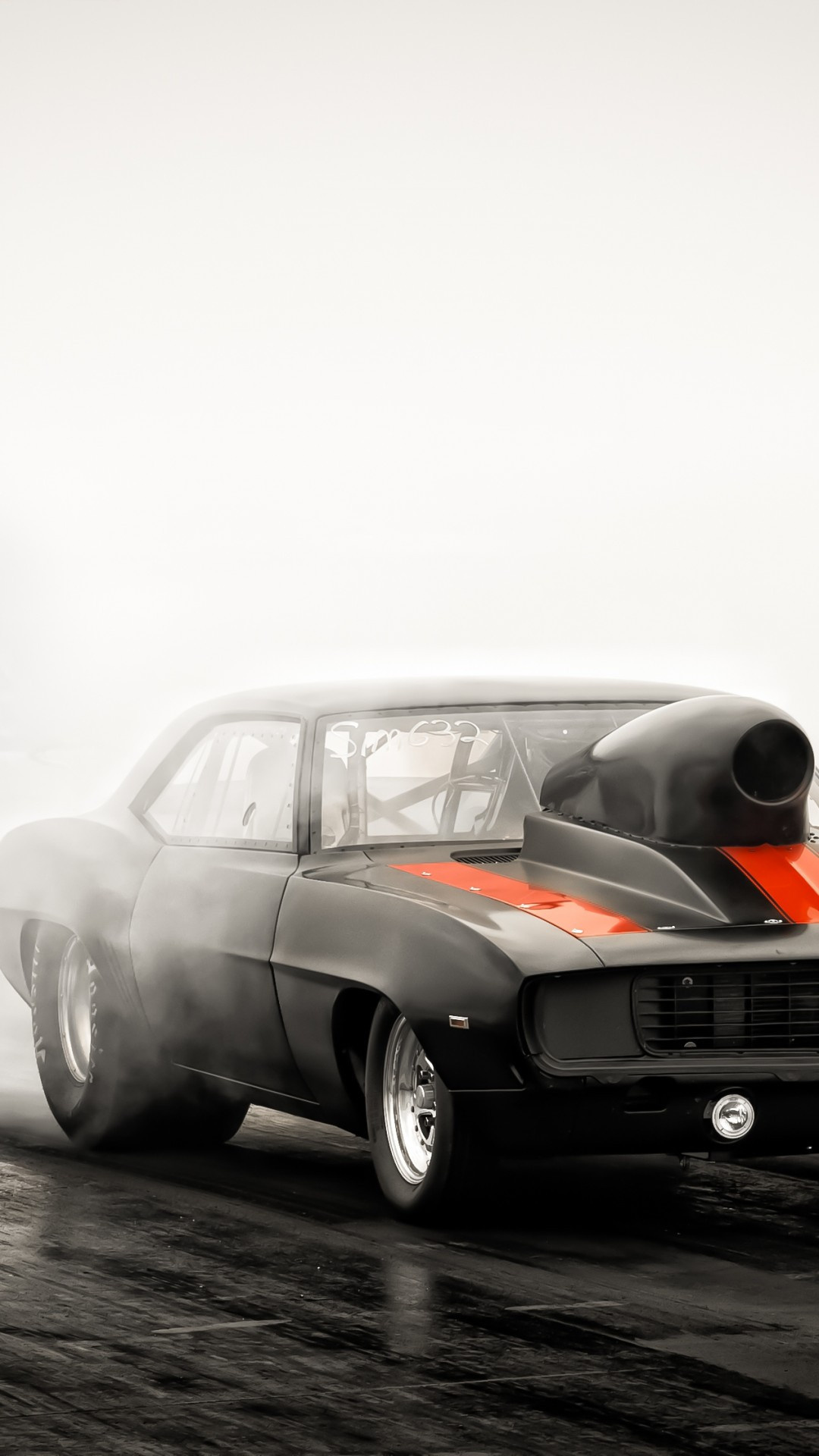 Drag Racing, Smoke cars, iPhone, Xperia, 1080x1920 Full HD Handy