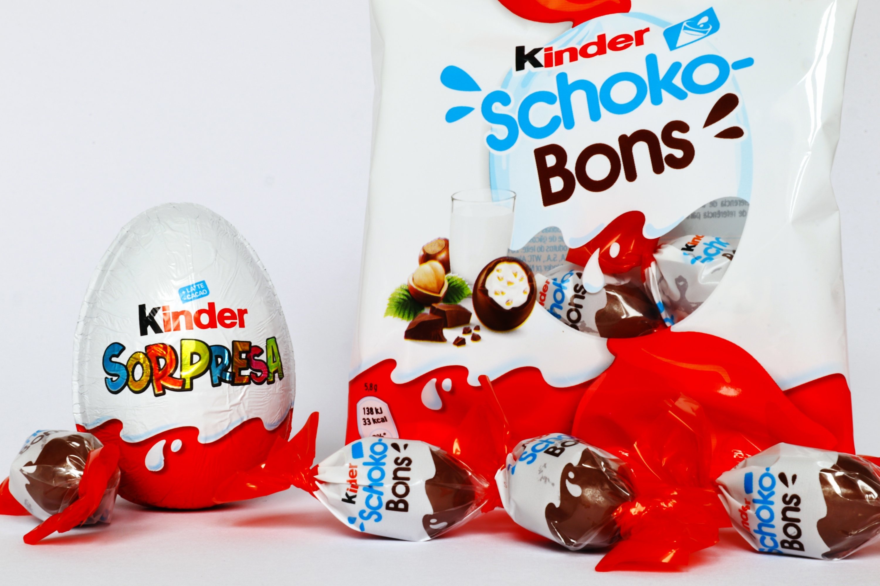 Kinder (Brand): Chocolate eggs, Produced by Italian multinational confectionery company. 3000x2000 HD Wallpaper.