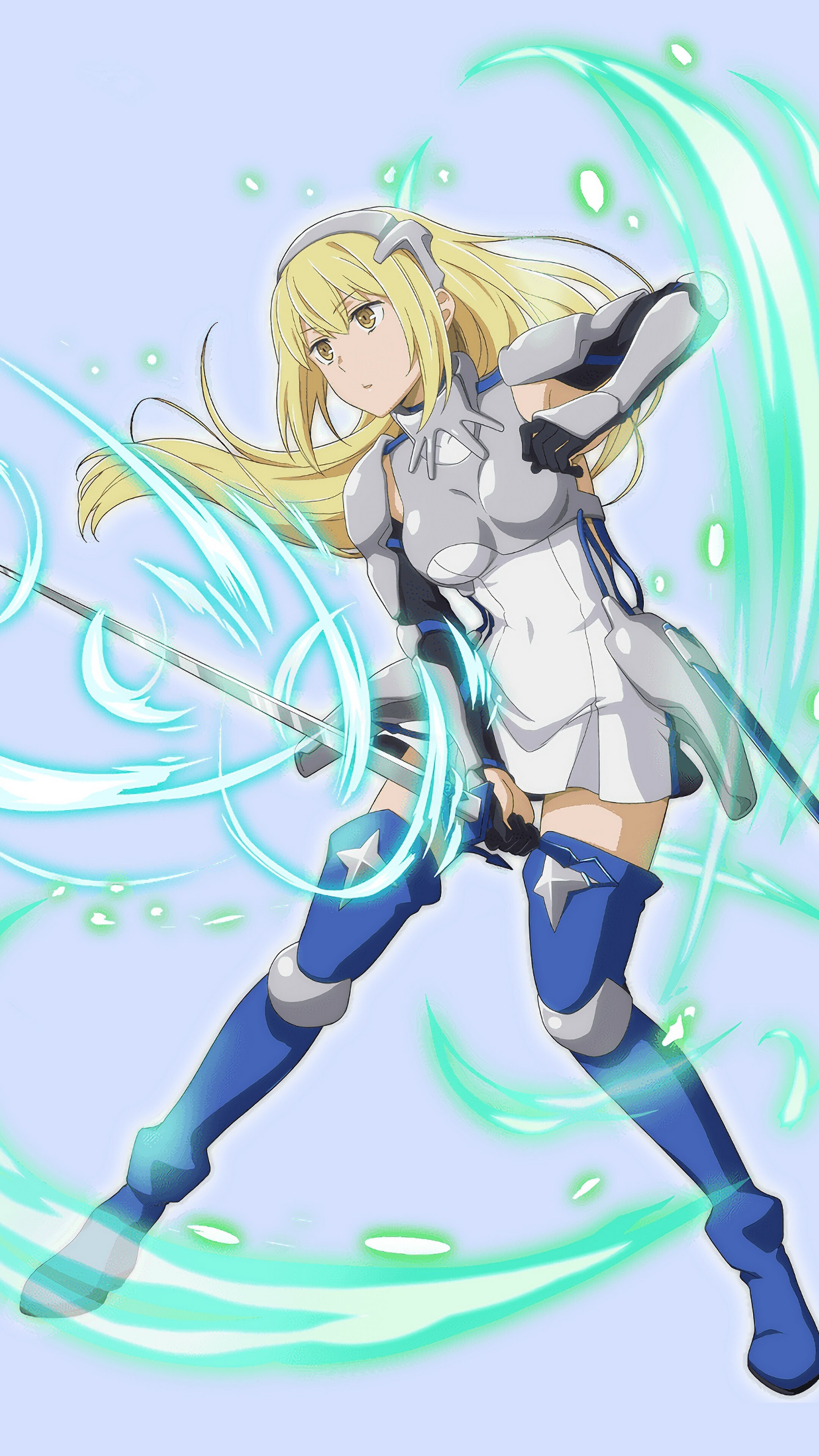 Is It Wrong to Try to Pick Up Girls in a Dungeon?: Ais Wallenstein, A famous and powerful swordswoman of the Loki Familia. 2160x3840 4K Background.