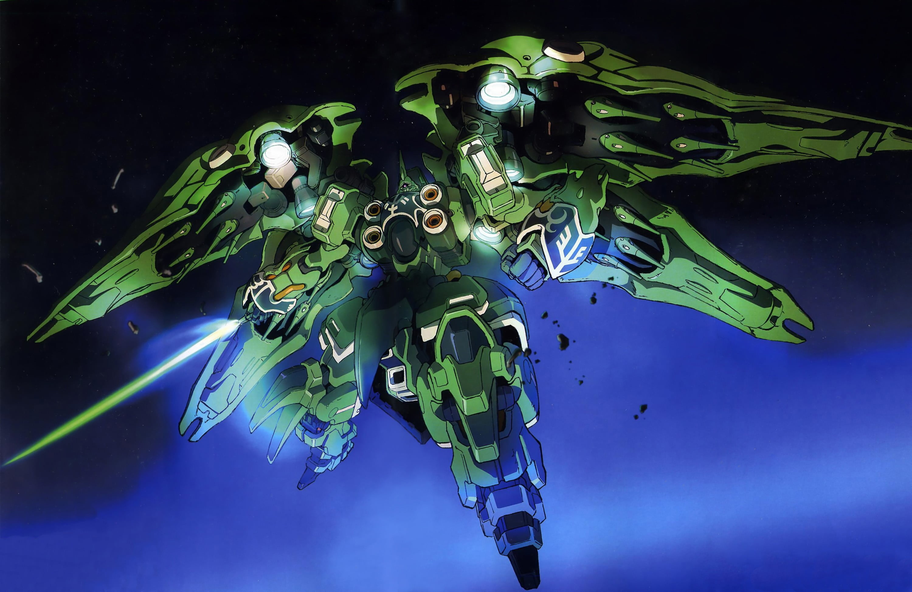 Gundam Unicorn, Anime Series, Screenshot, 3000x1950 HD Desktop