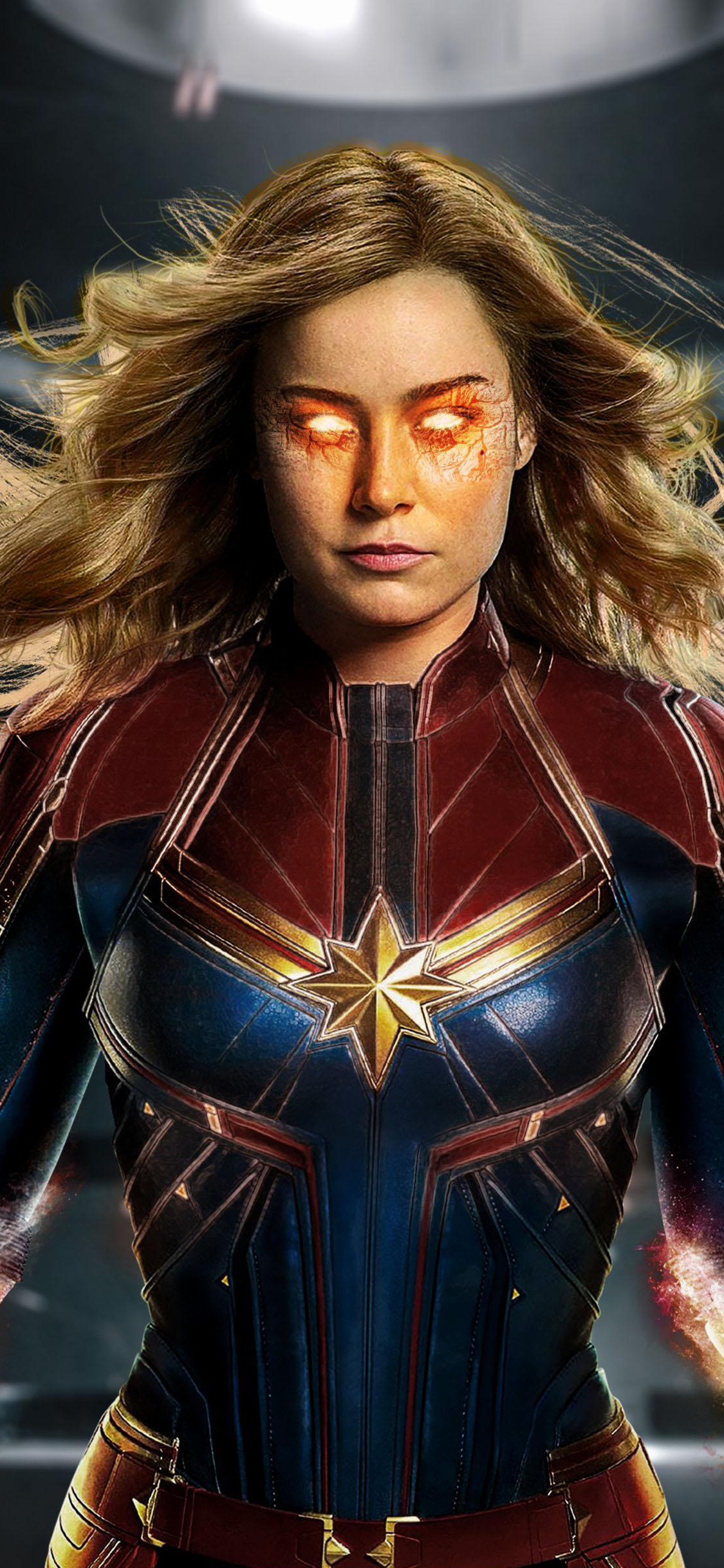 Captain Marvel, Movie, iPhone background, High definition, 1130x2440 HD Phone