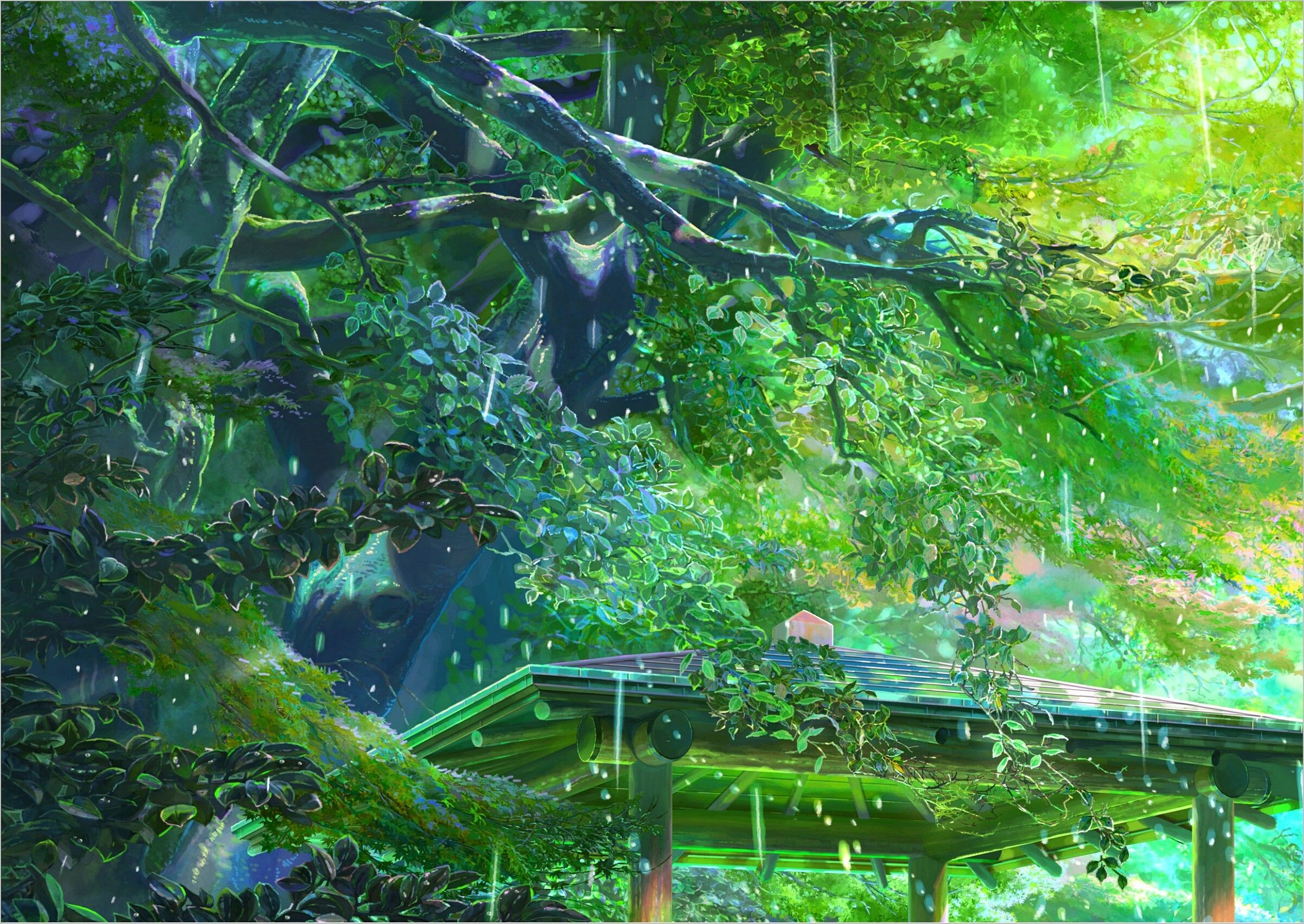 The Garden of Words: The film was made into a manga, with illustrations by Midori Motohashi. 2410x1710 HD Background.