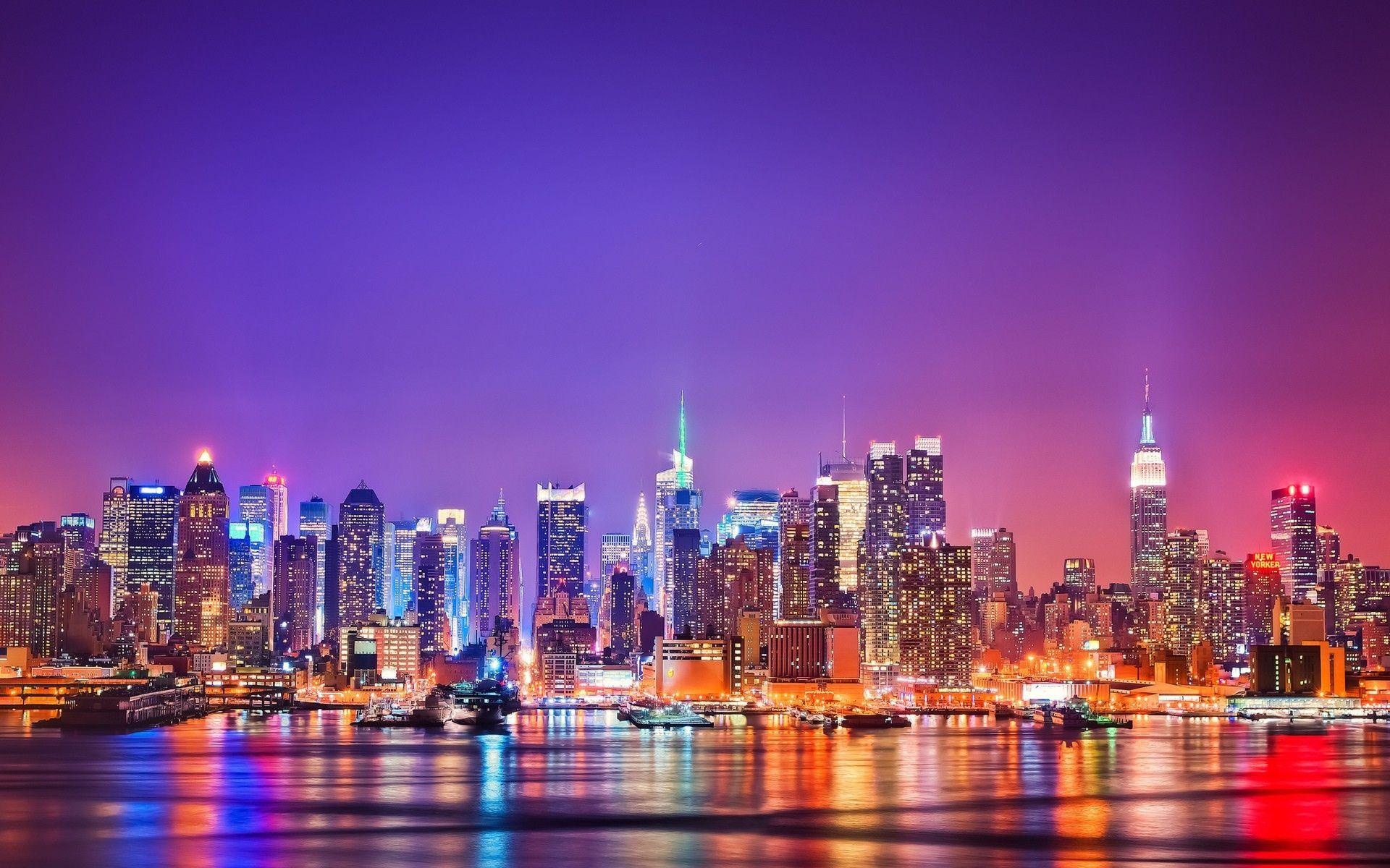 New York: A globally recognizable skyline, NYC. 1920x1200 HD Background.