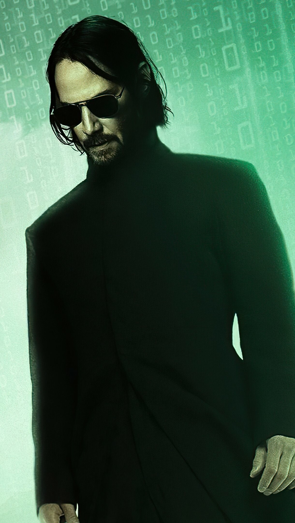 Matrix Franchise: Resurrections, a 2021 American science fiction action film. 1220x2160 HD Background.