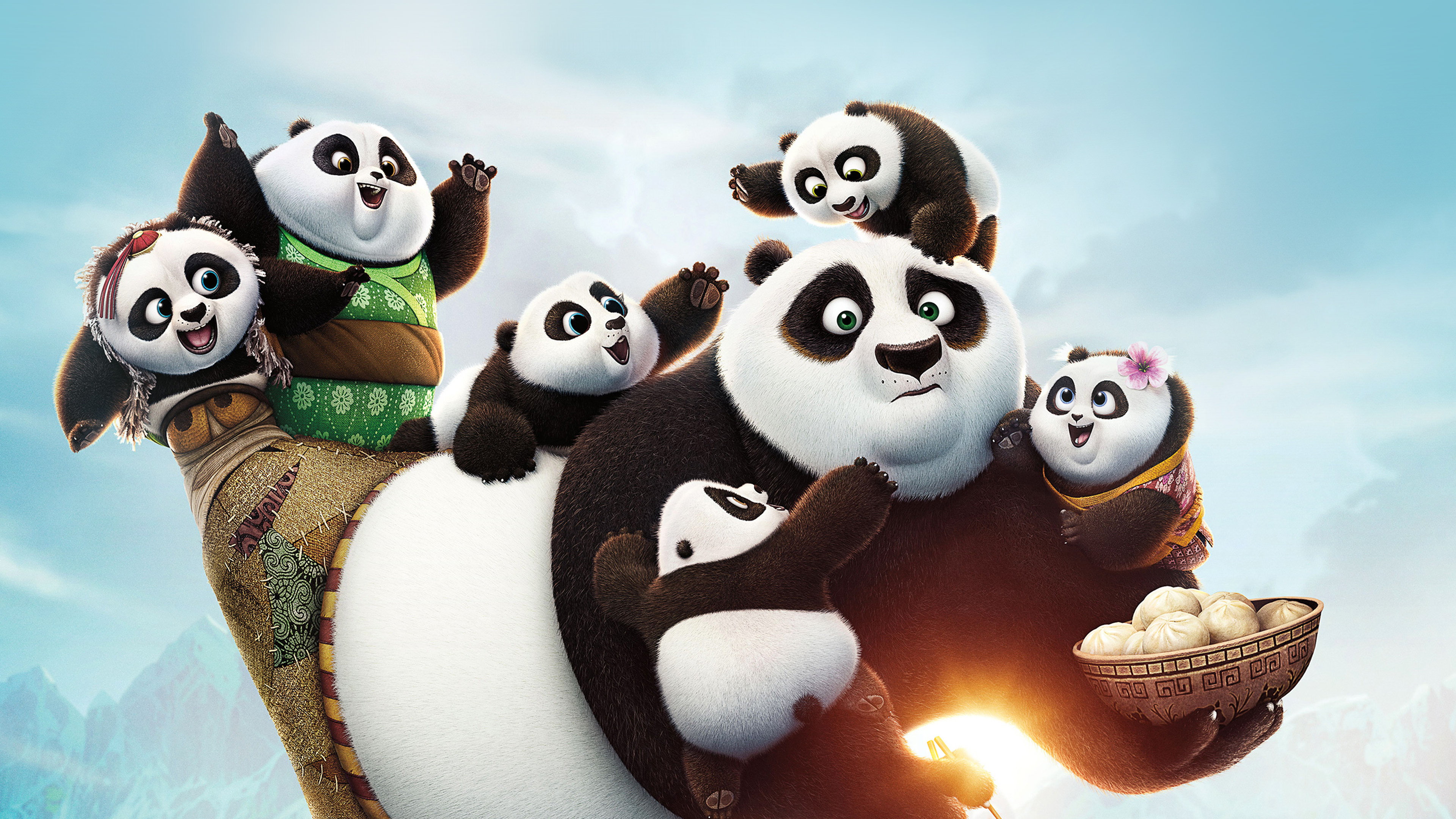 Kung Fu Panda, Anime art, Illustration wallpaper, Animated charm, 3840x2160 4K Desktop