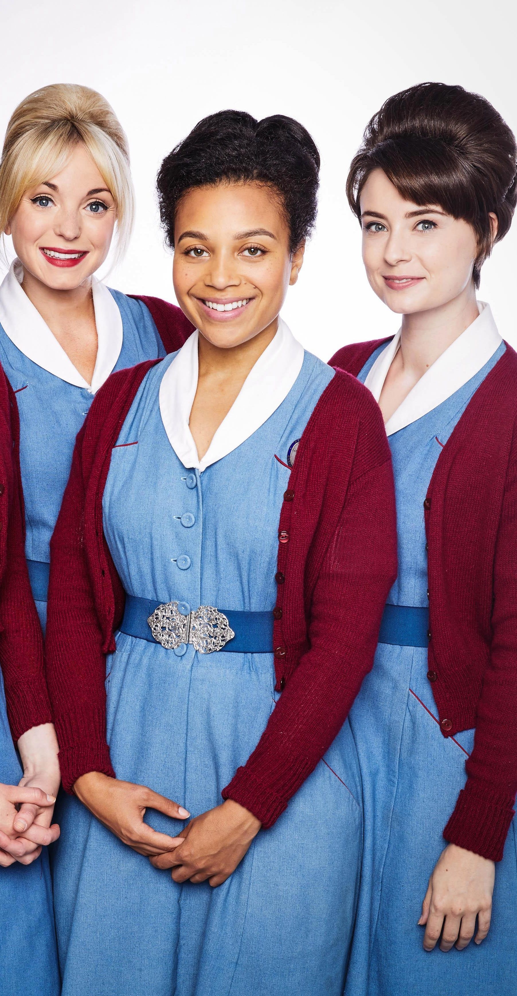 Call the Midwife, Season 8 finale, BBC 1, Cast lineup, 1810x3480 HD Phone