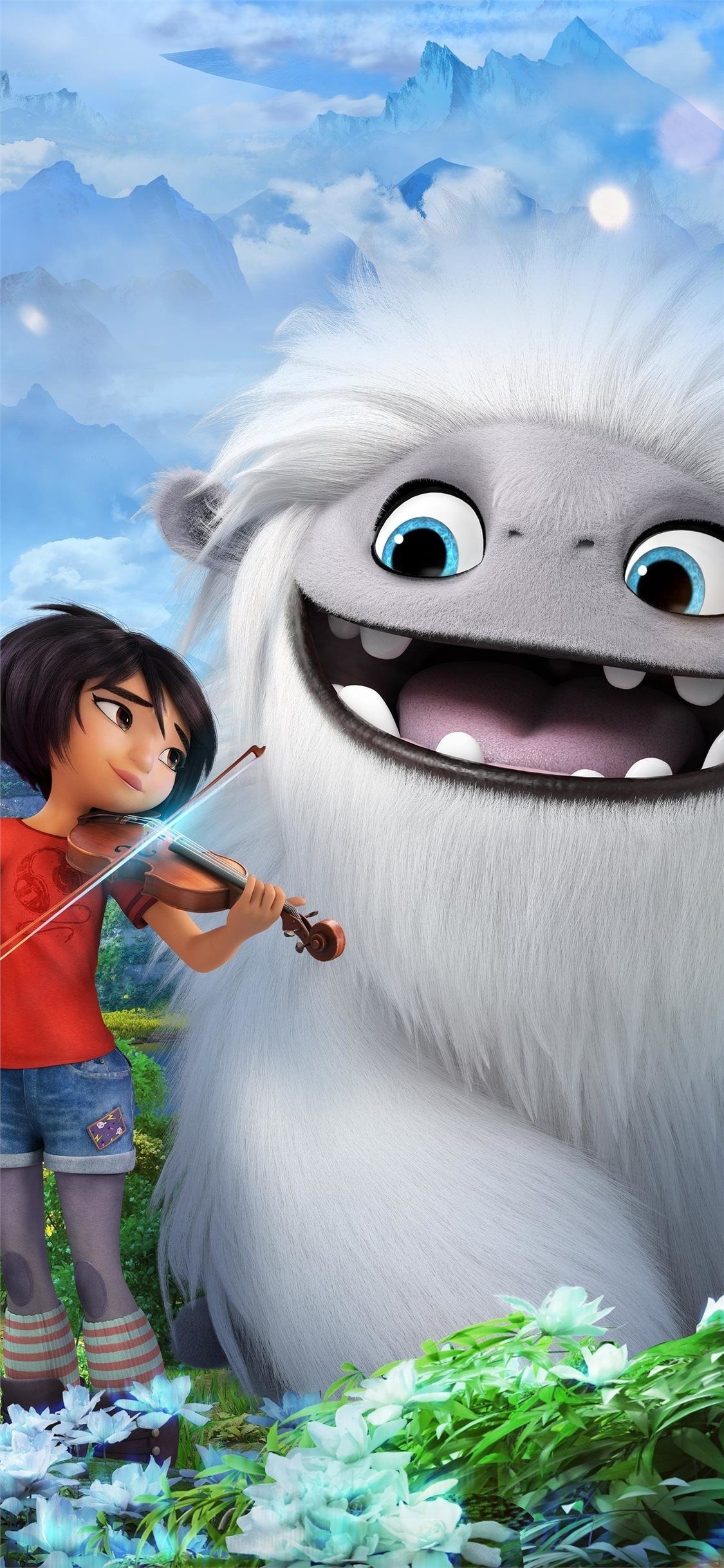 DreamWorks: Abominable, Animation, Movie, Yeti. 1130x2440 HD Wallpaper.