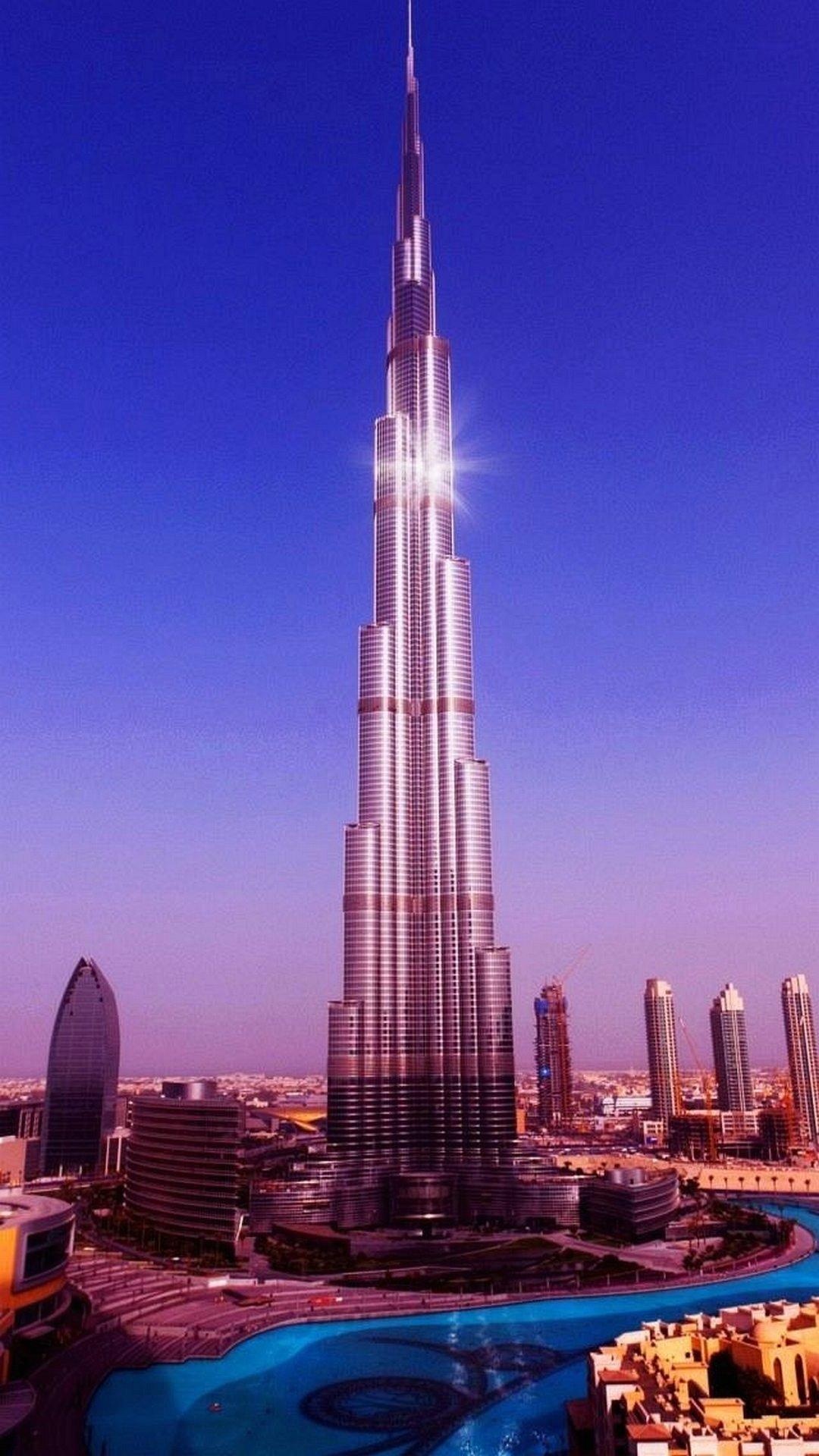 Burj Khalifa, Exquisite phone wallpapers, Digital art, Mobile beauty, 1080x1920 Full HD Phone